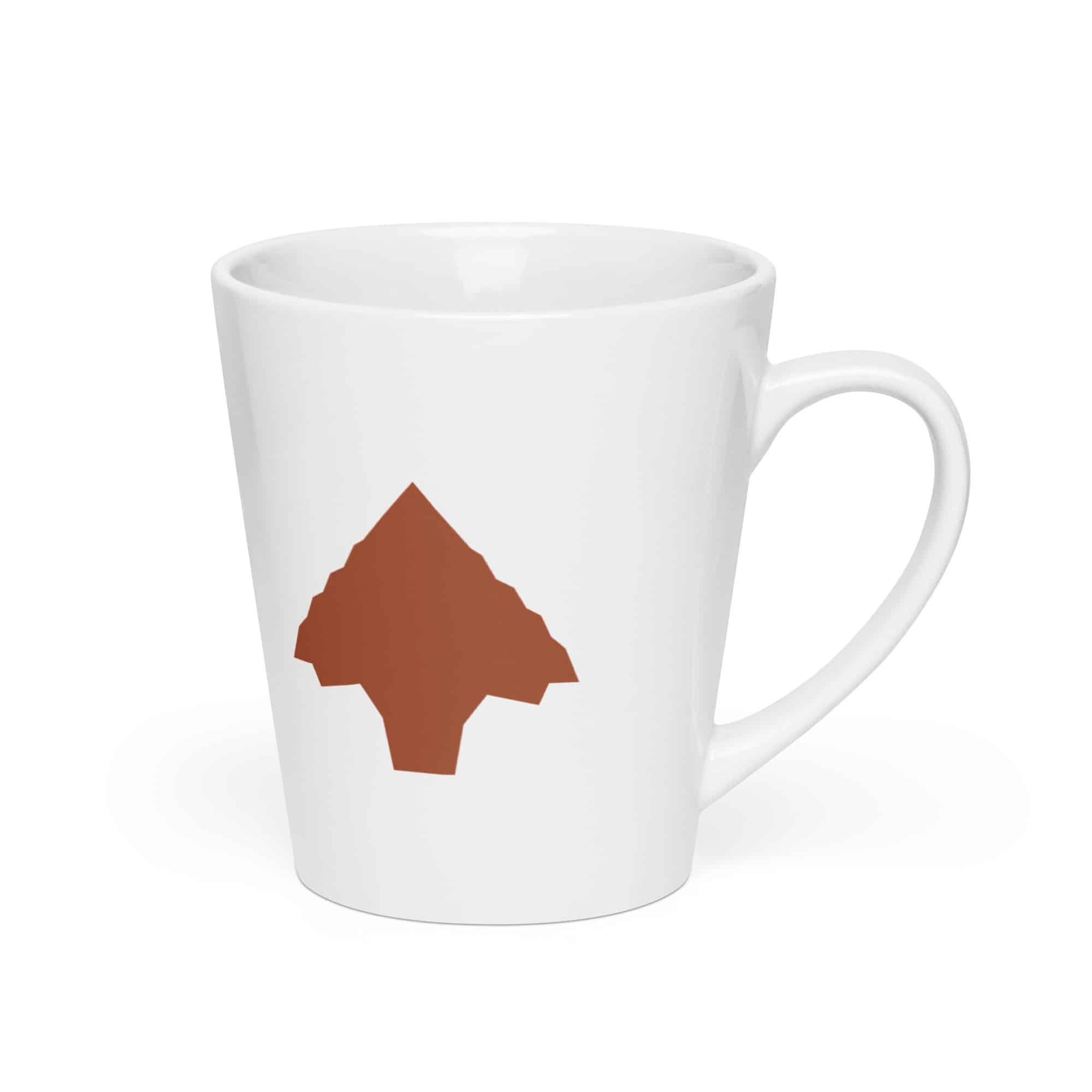 Terracotta Knapped Flint Arrowhead Latte Mug