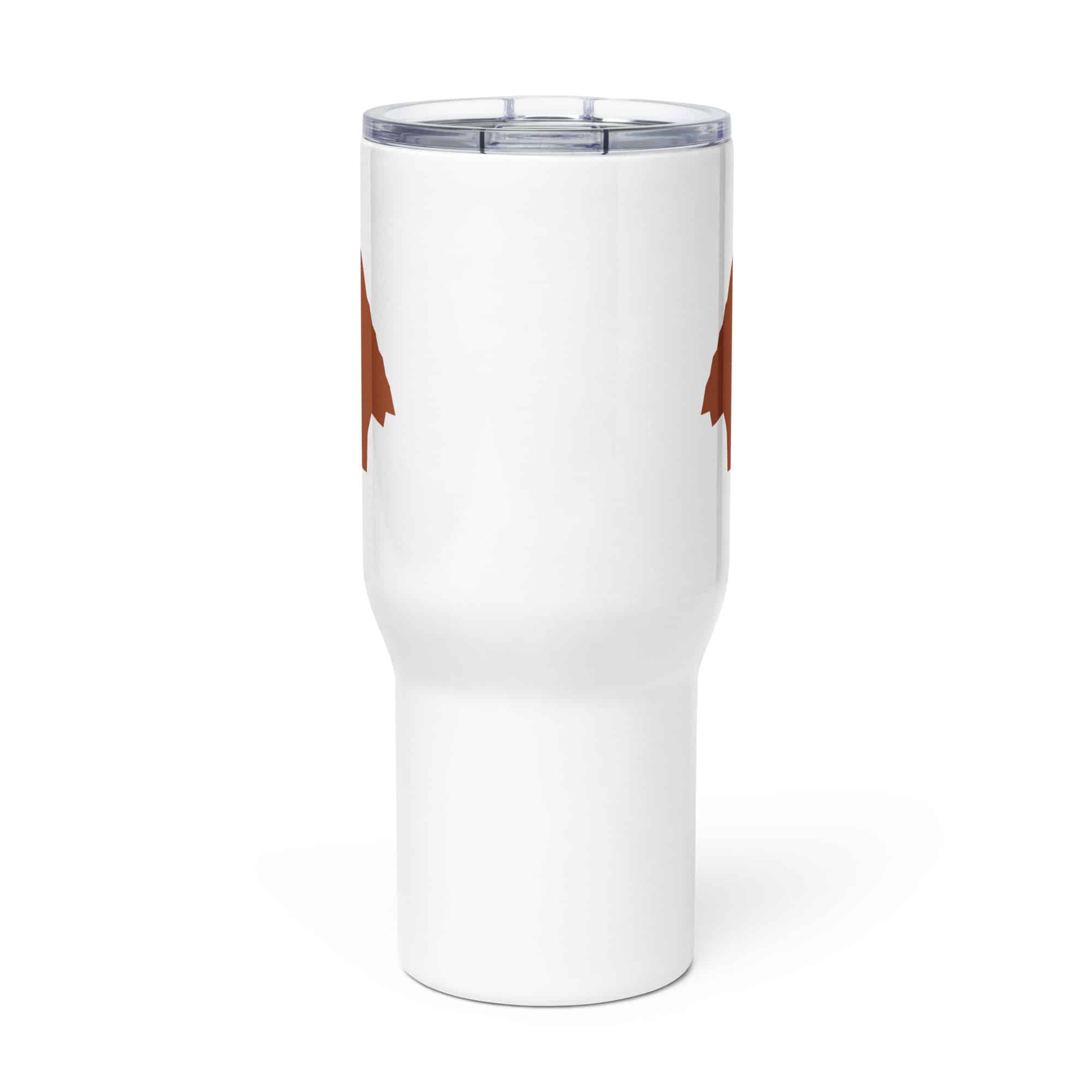 Terracotta Knapped Flint Arrowhead Travel Mug