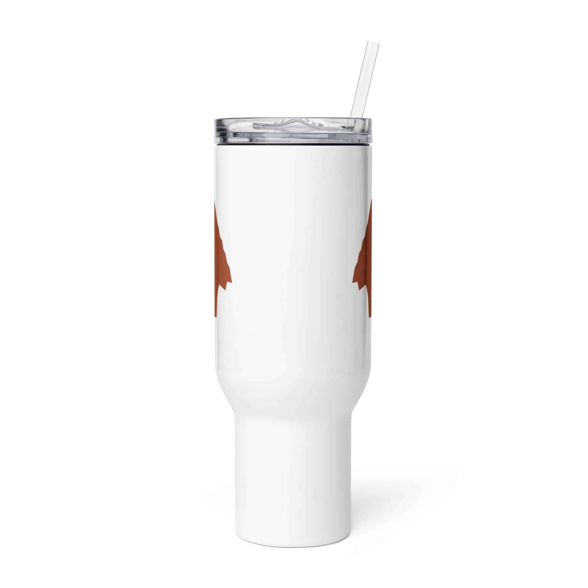 Terracotta Knapped Flint Arrowhead Travel Mug