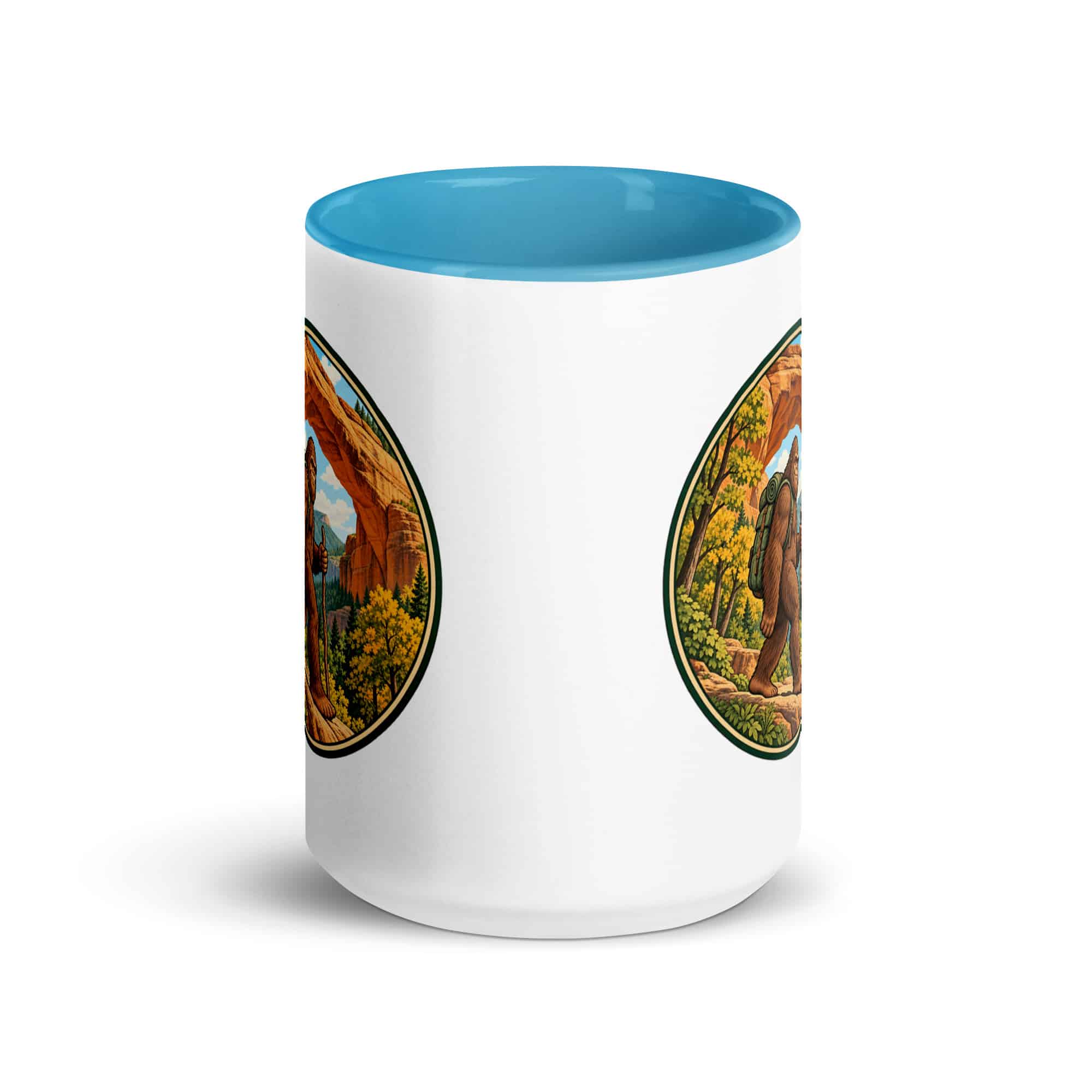 Gorge Arch Hiker Bigfoot Color Inside Mug