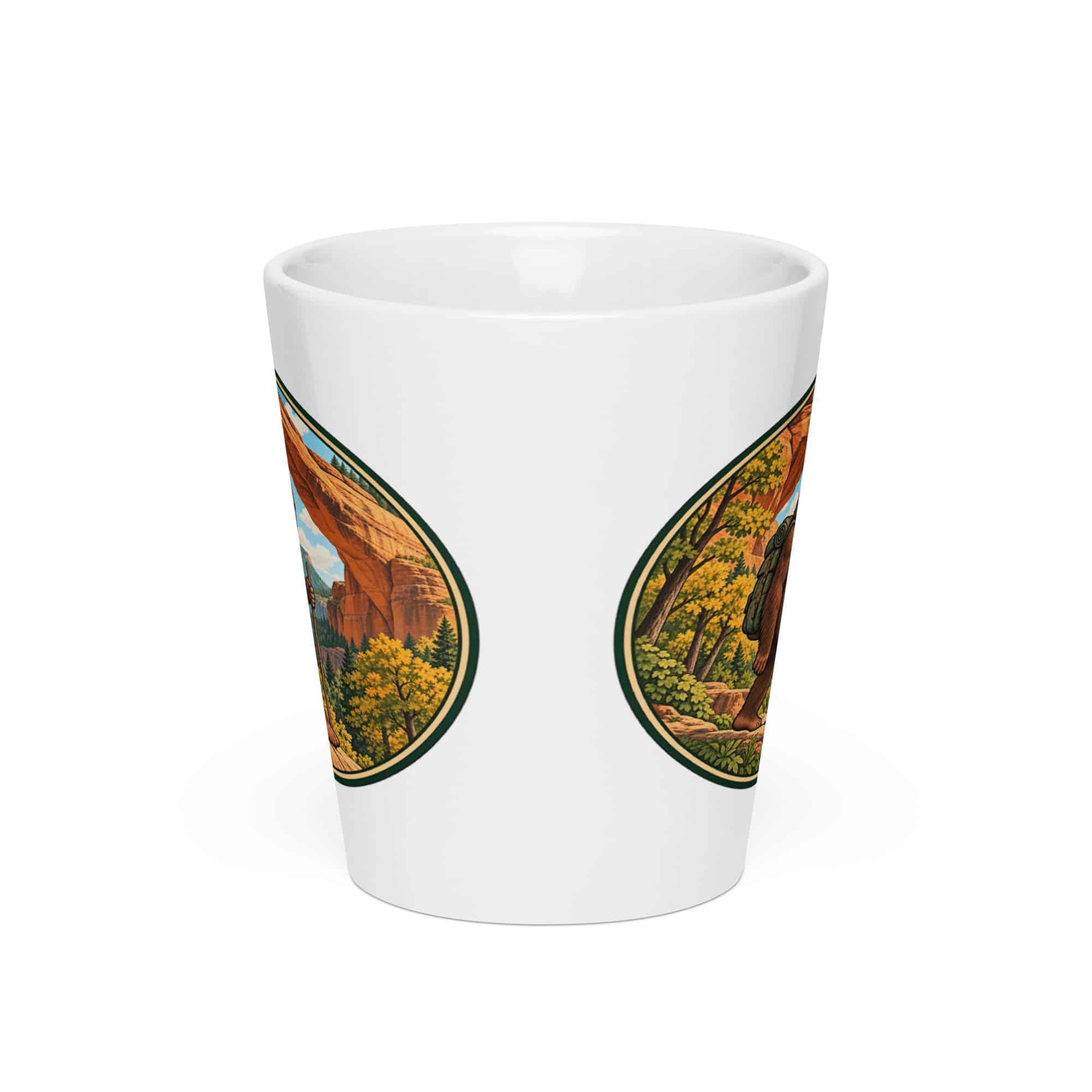 Bigfoot Sandstone Arch Hiker Latte Mug