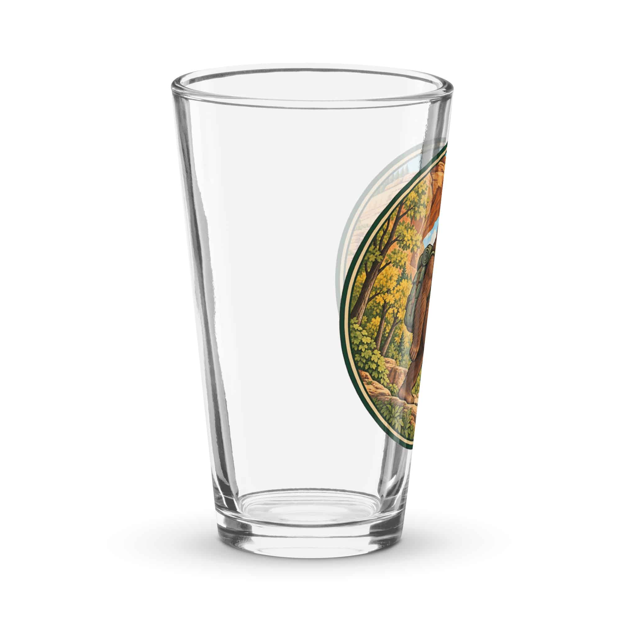 Gorge Arch Bigfoot Hiker Pint Glass