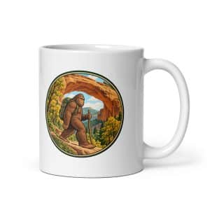 03 Gorge Arch Hiker White Ceramic Coffee Mug - 11 oz - Main
