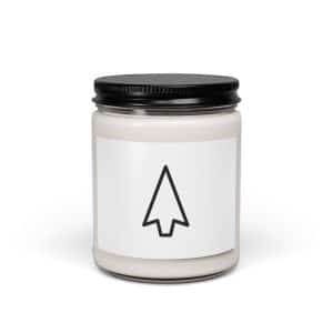 03 Open Arrowhead Black Soy Wax Candle - 9oz - Main