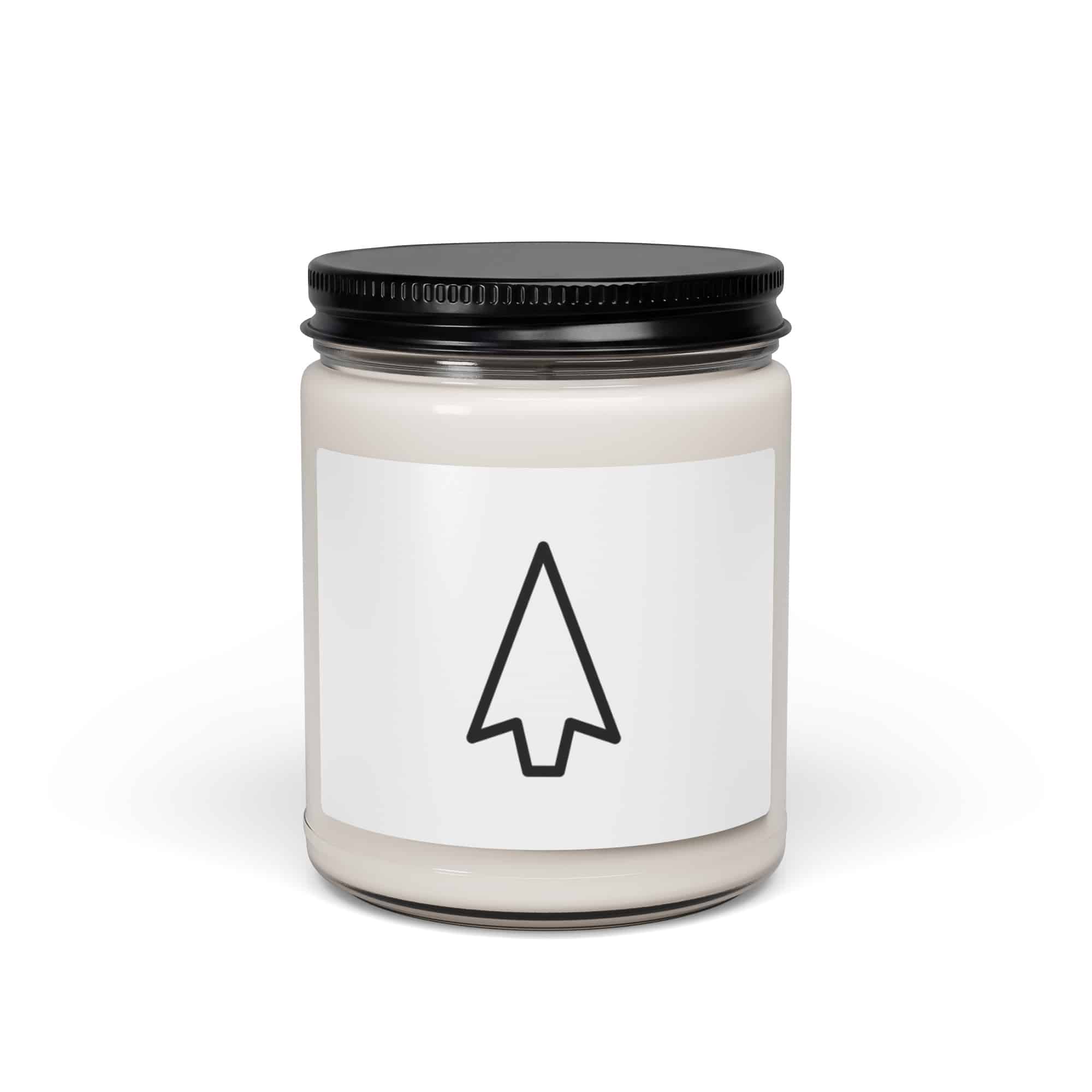 Black Open Arrowhead Candle