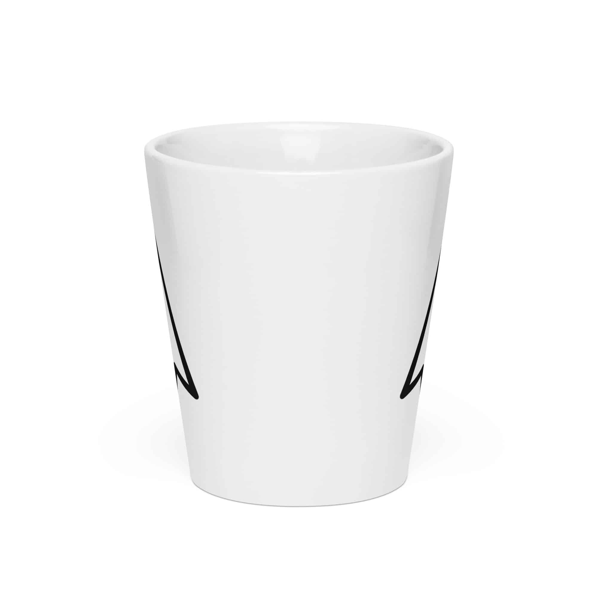 Black Open Arrowhead Latte Mug