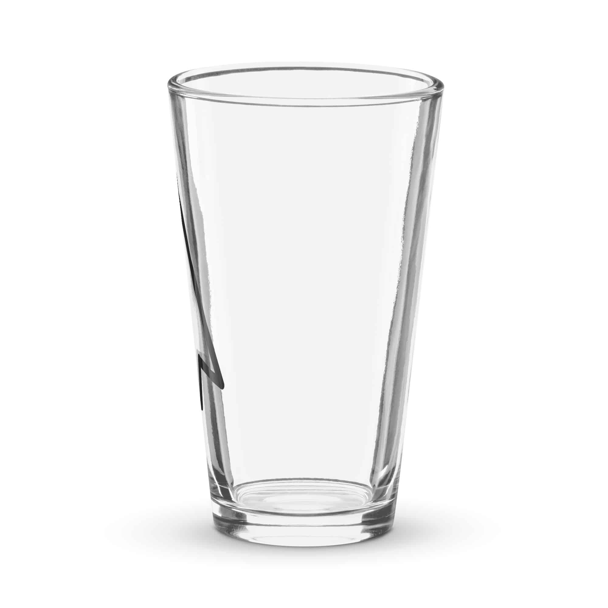 Black Open Arrowhead Pint Glass