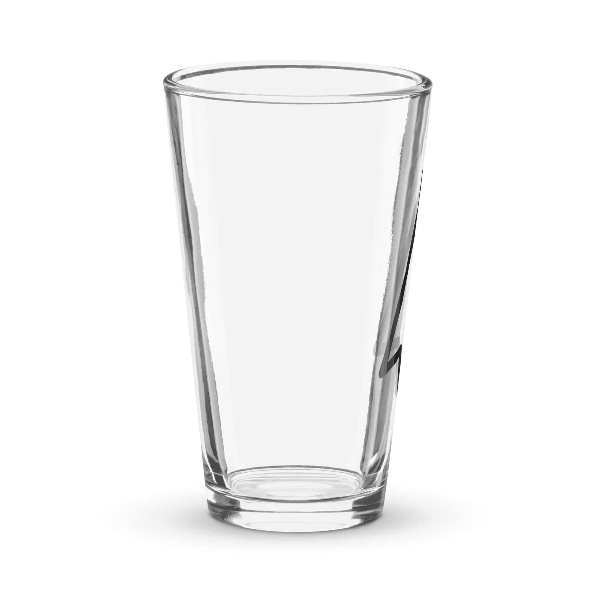 Black Open Arrowhead Pint Glass