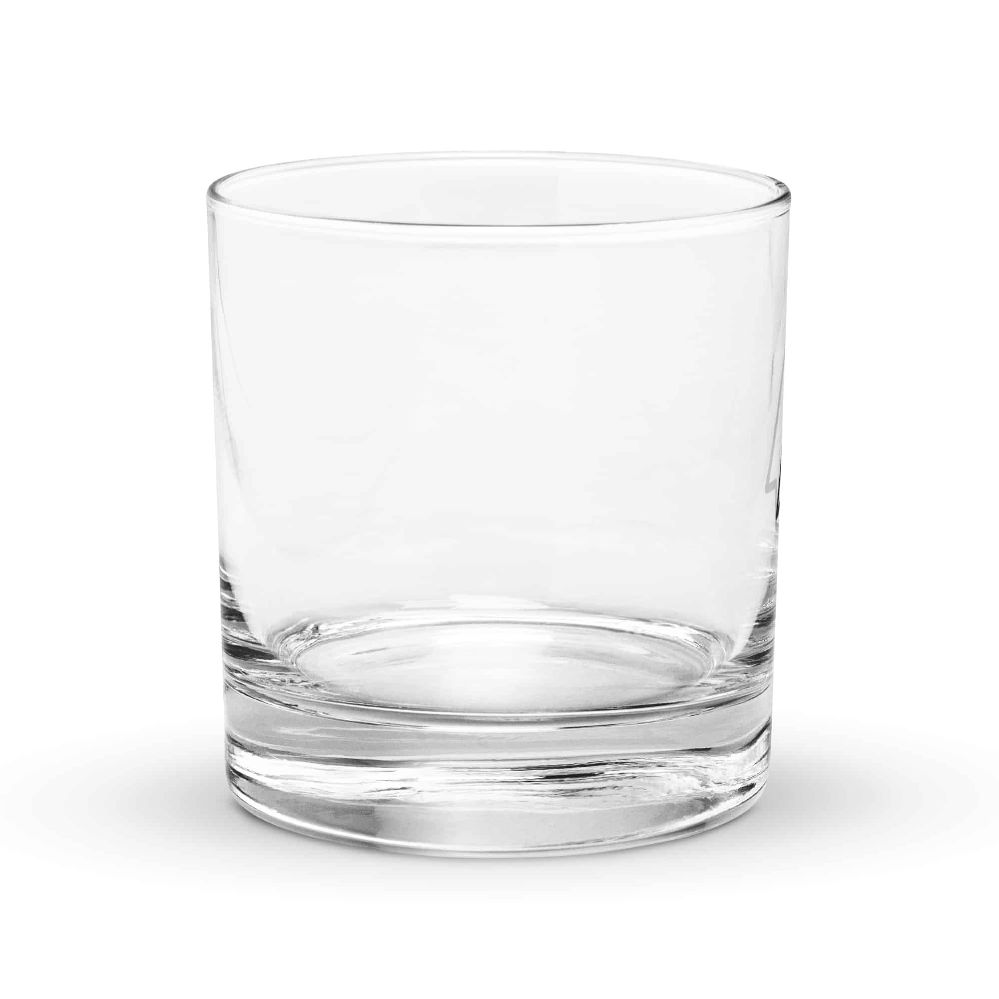 Black Open Arrowhead Rocks Glass