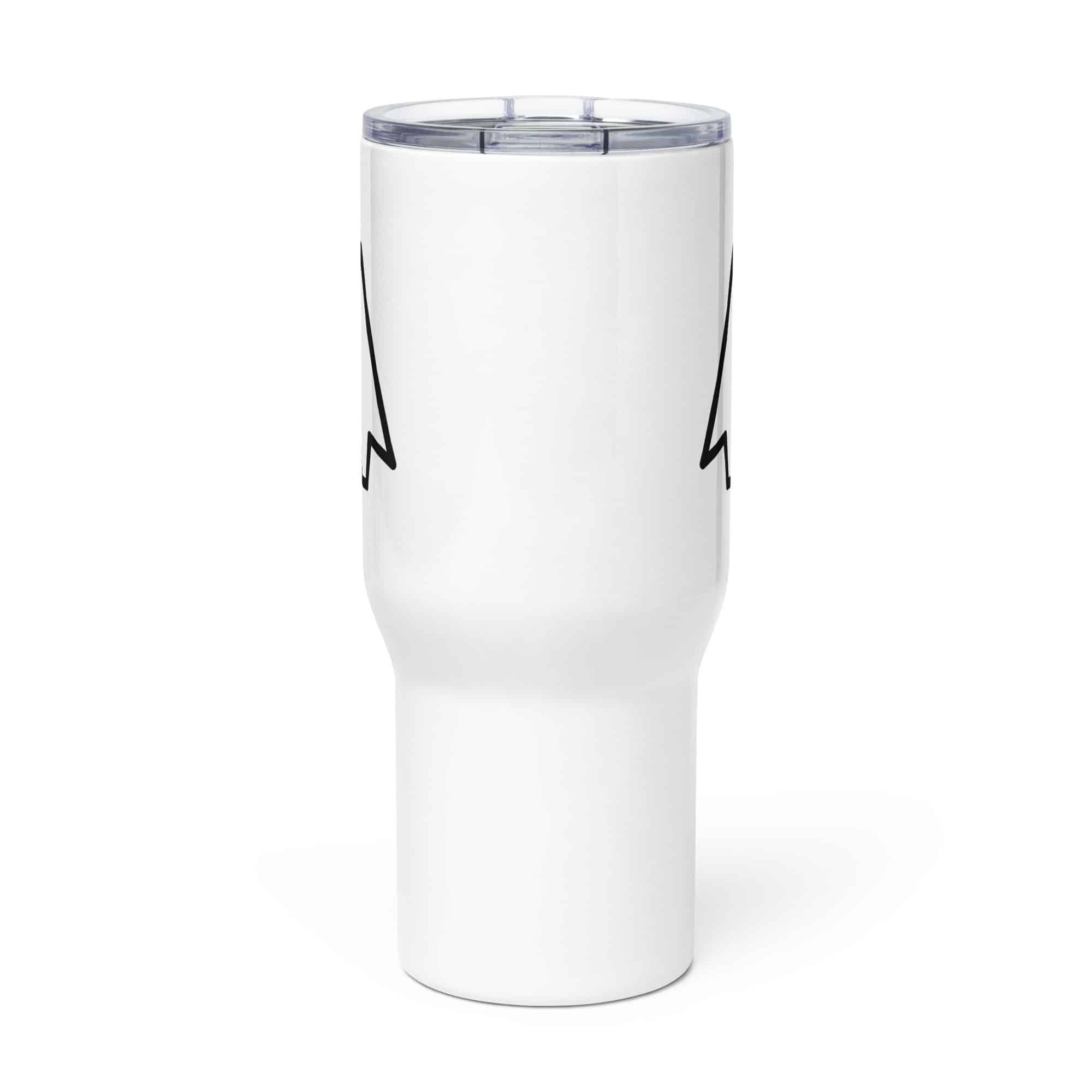Black Open Arrowhead Travel Mug