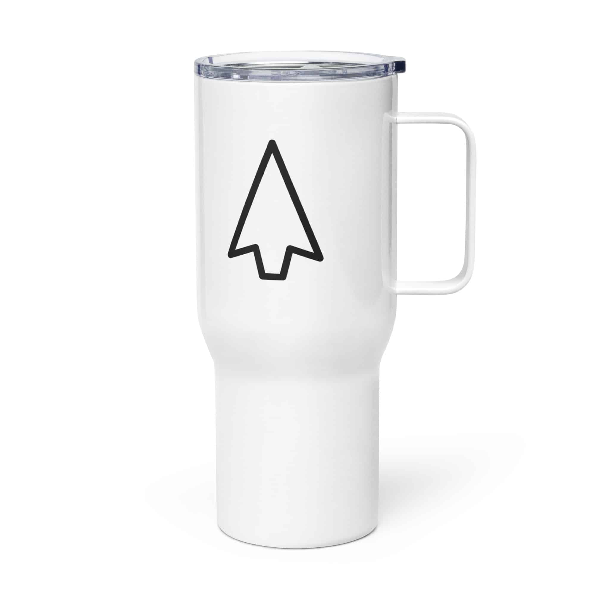 Black Open Arrowhead Travel Mug
