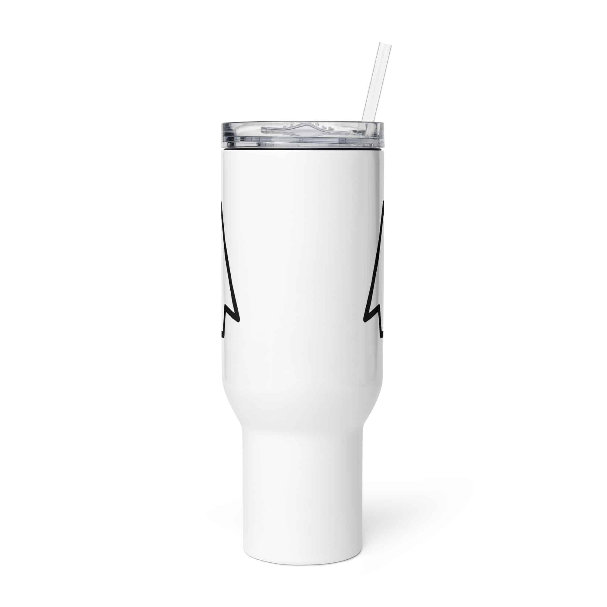 Black Open Arrowhead Travel Mug