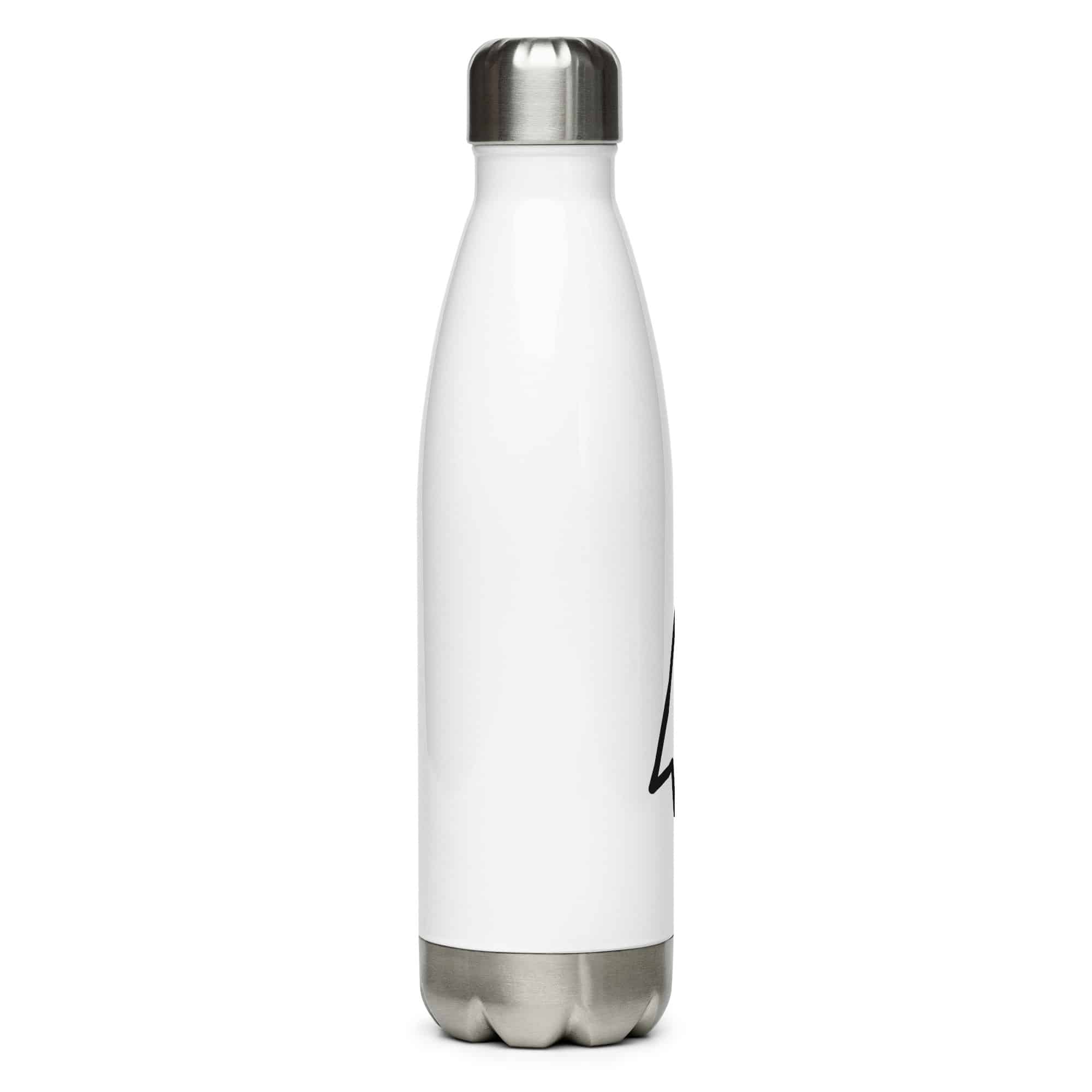 Black Open Arrowhead Water Bottle