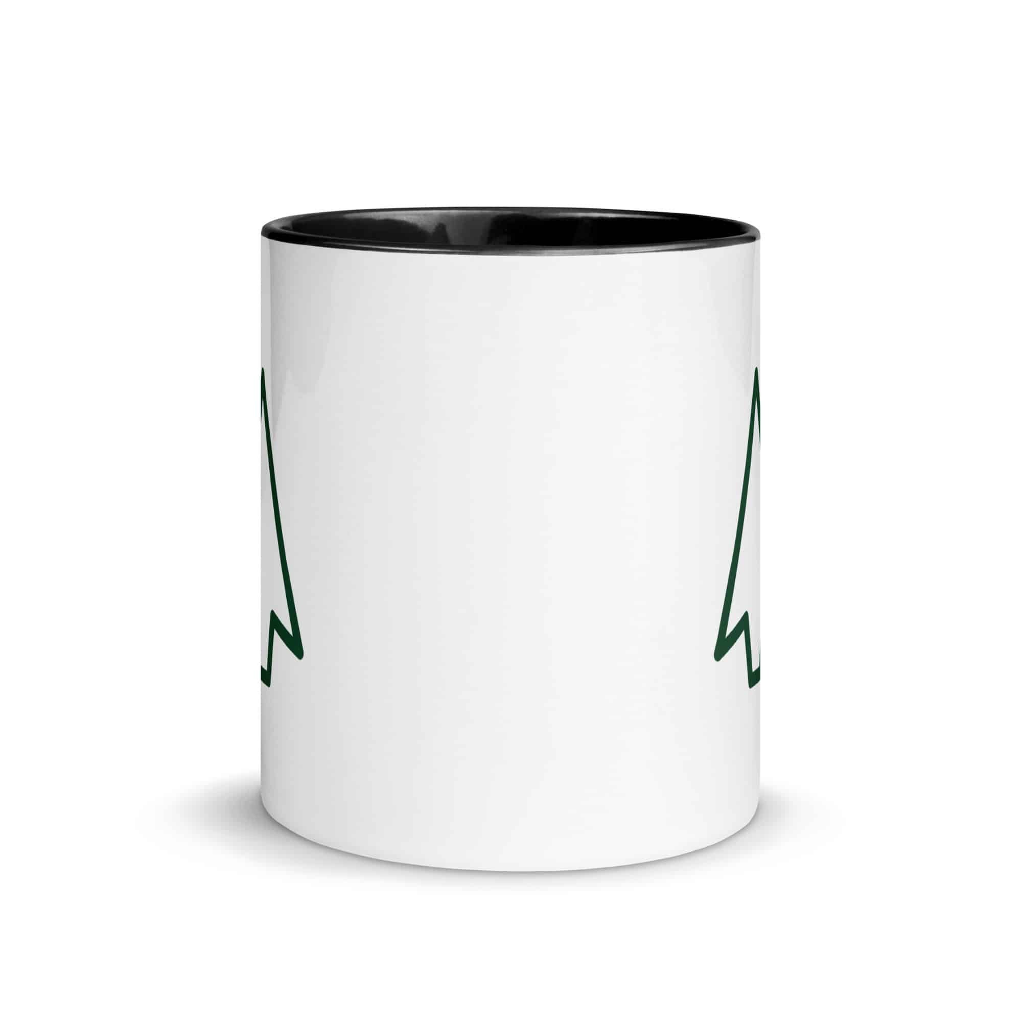 Forest Green Open Arrowhead Color Inside Mug