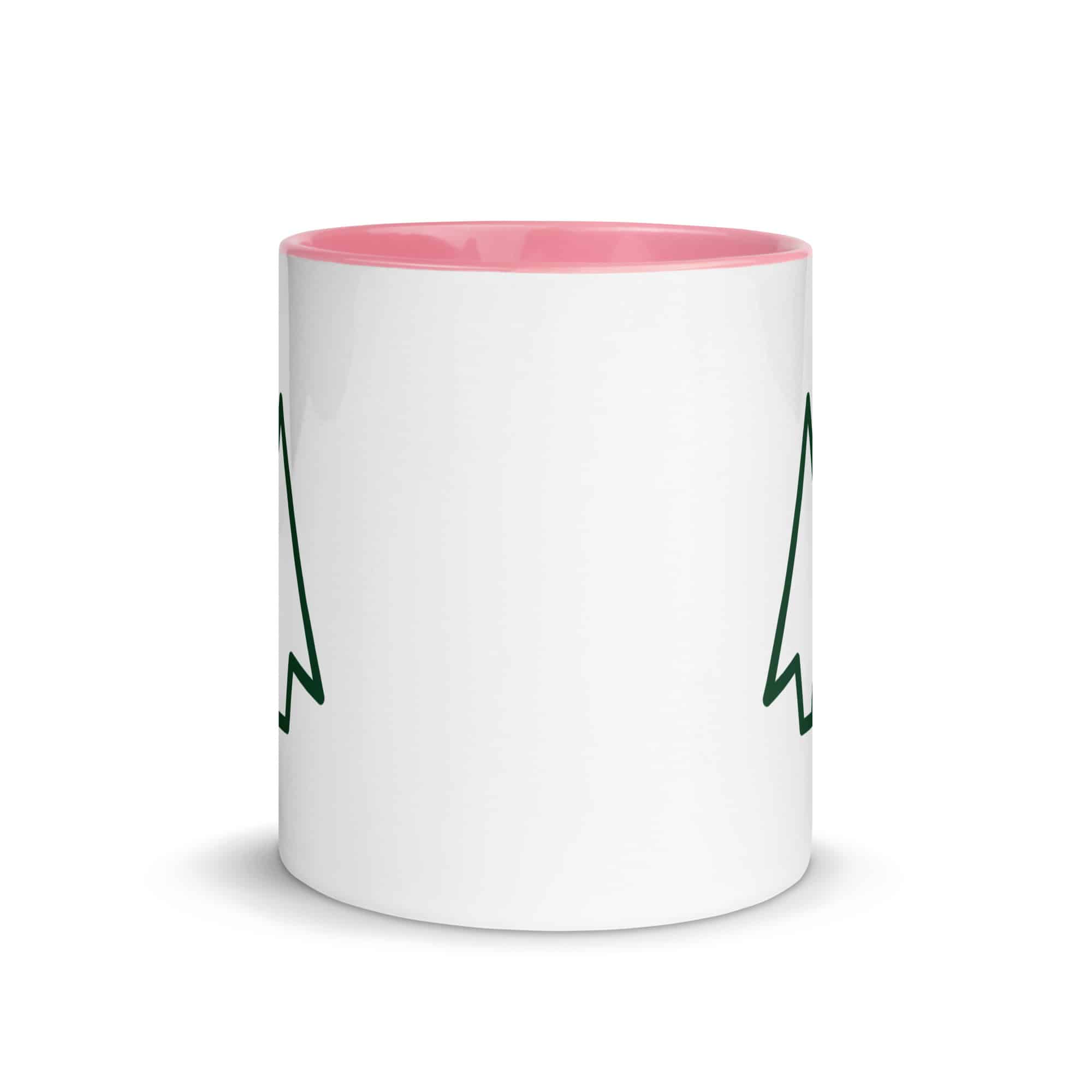 Forest Green Open Arrowhead Color Inside Mug