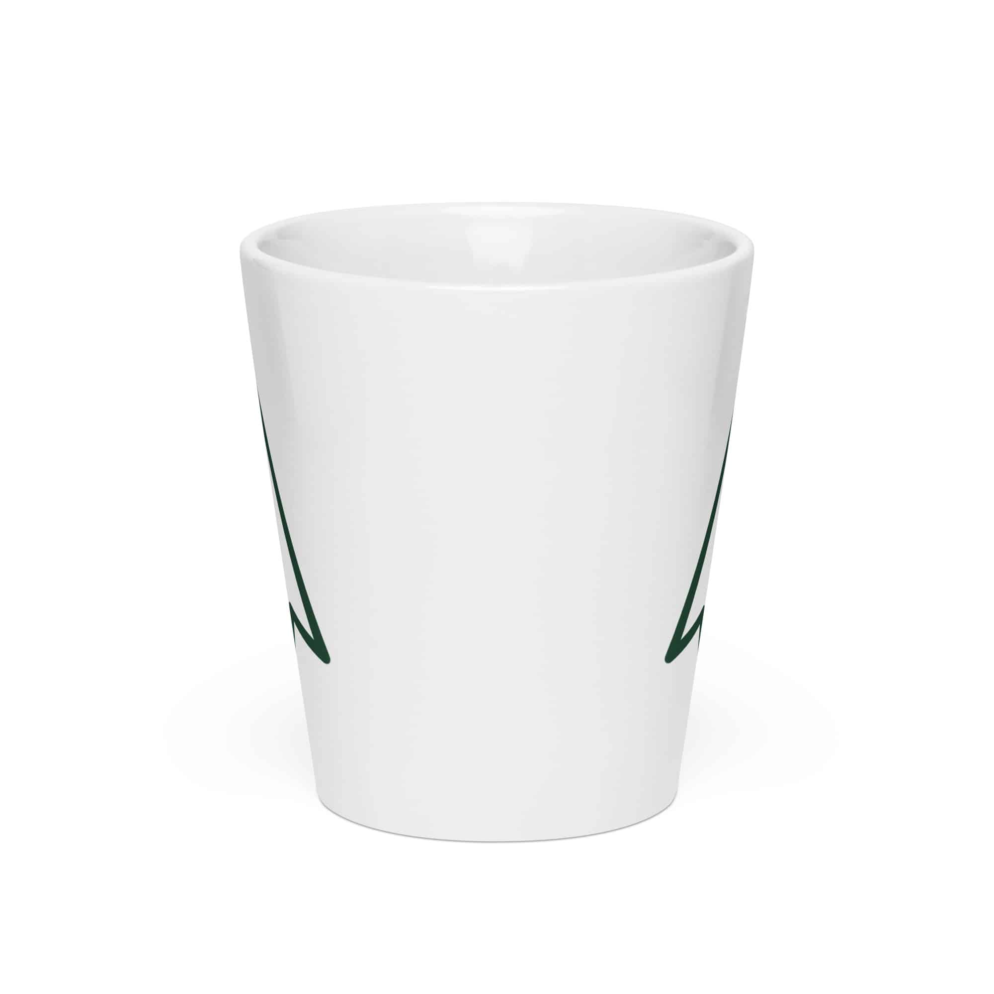 Forest Green Open Arrowhead Latte Mug