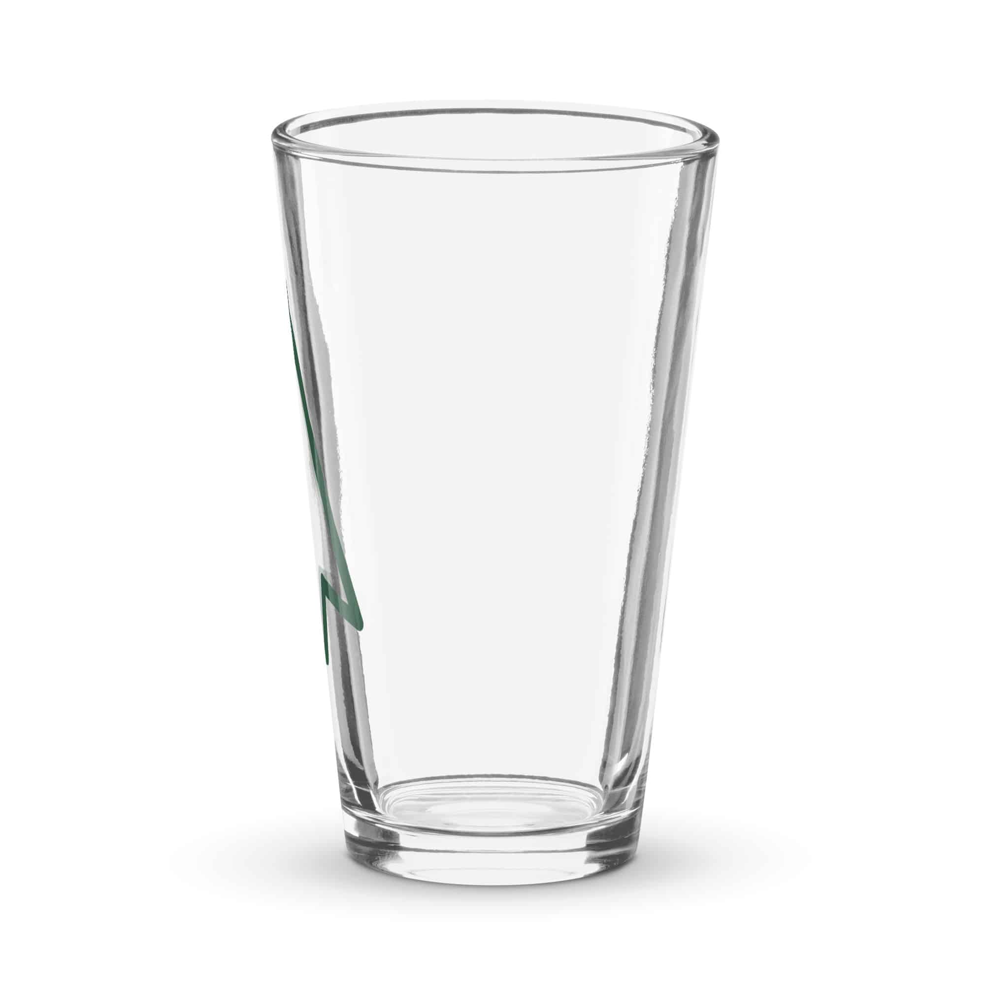 Forest Green Open Arrowhead Pint Glass