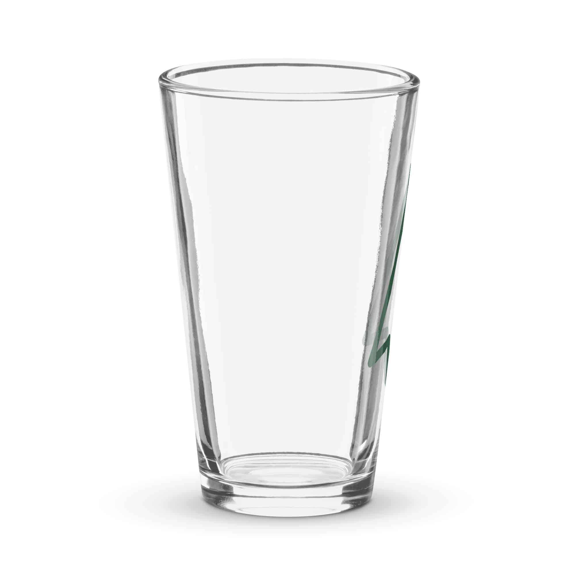Forest Green Open Arrowhead Pint Glass