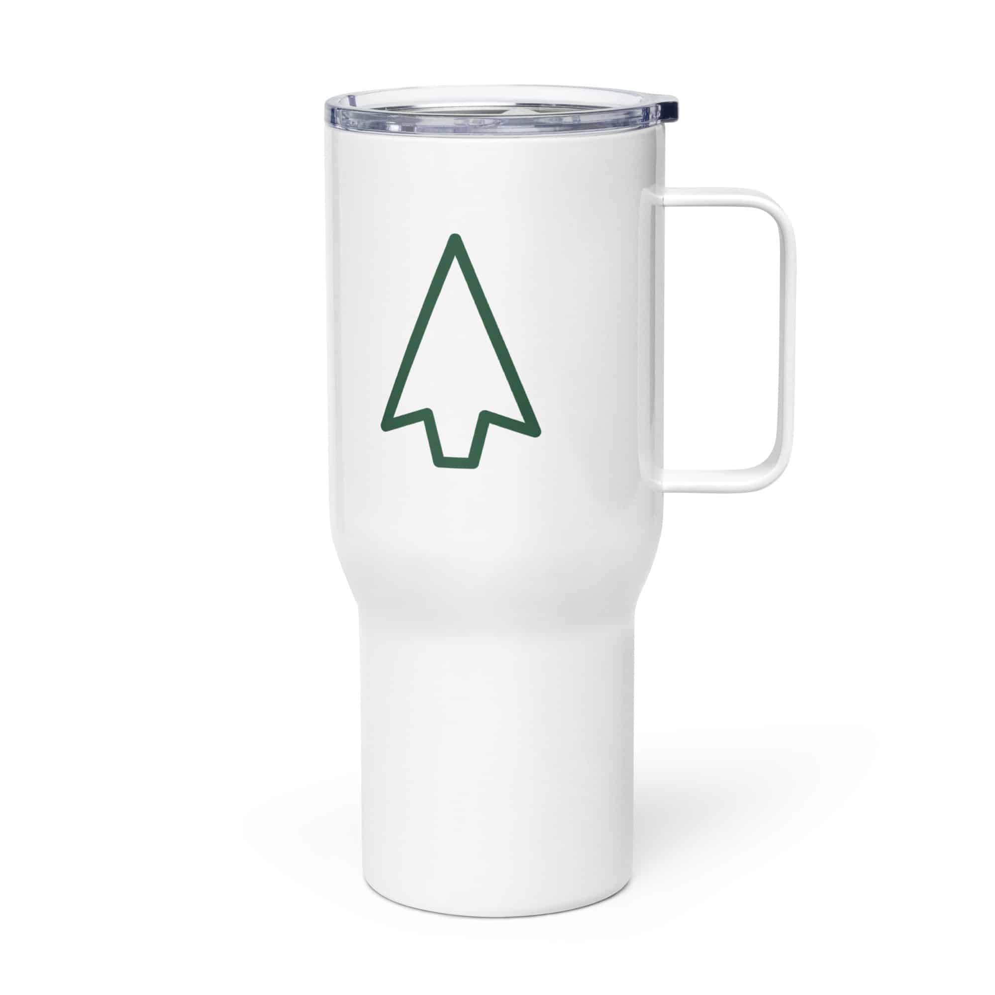 Forest Green Open Arrowhead Travel Mug