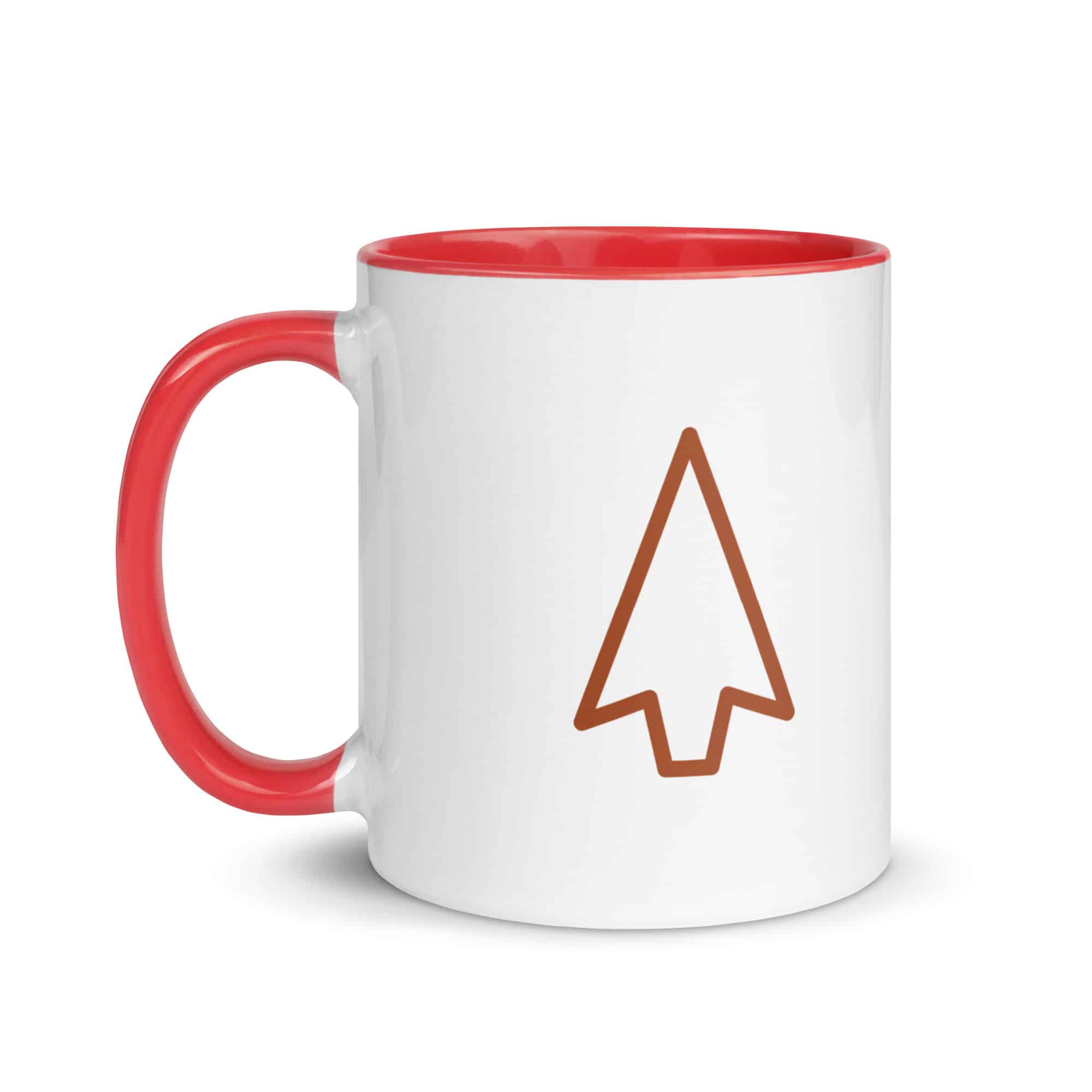 Terracotta Open Arrowhead Color Inside Mug