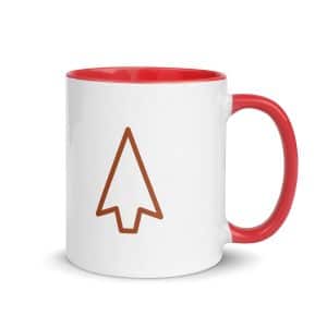 03 Open Arrowhead Terracotta Color Inside Coffee Mug - 11 oz - Main