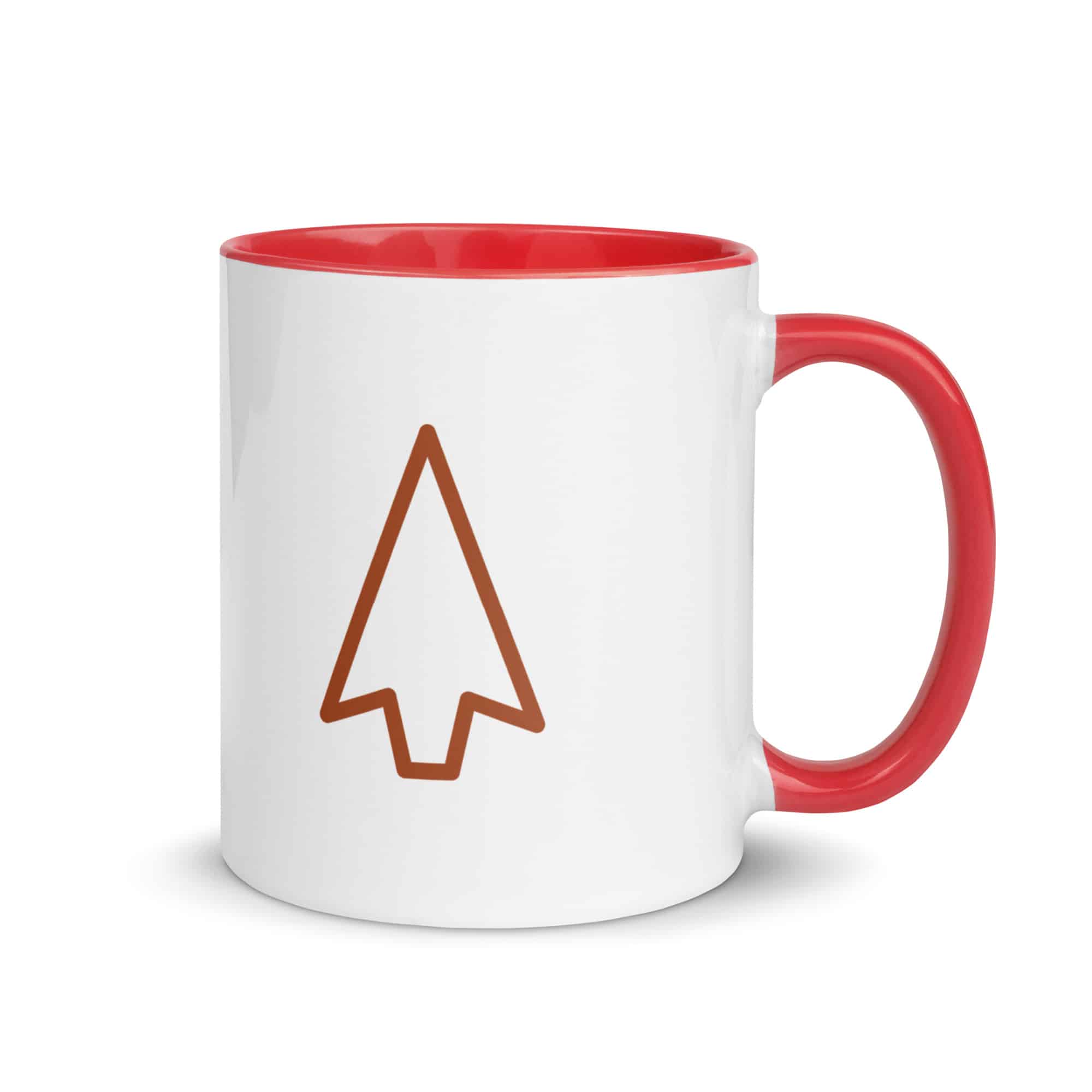 Terracotta Open Arrowhead Color Inside Mug