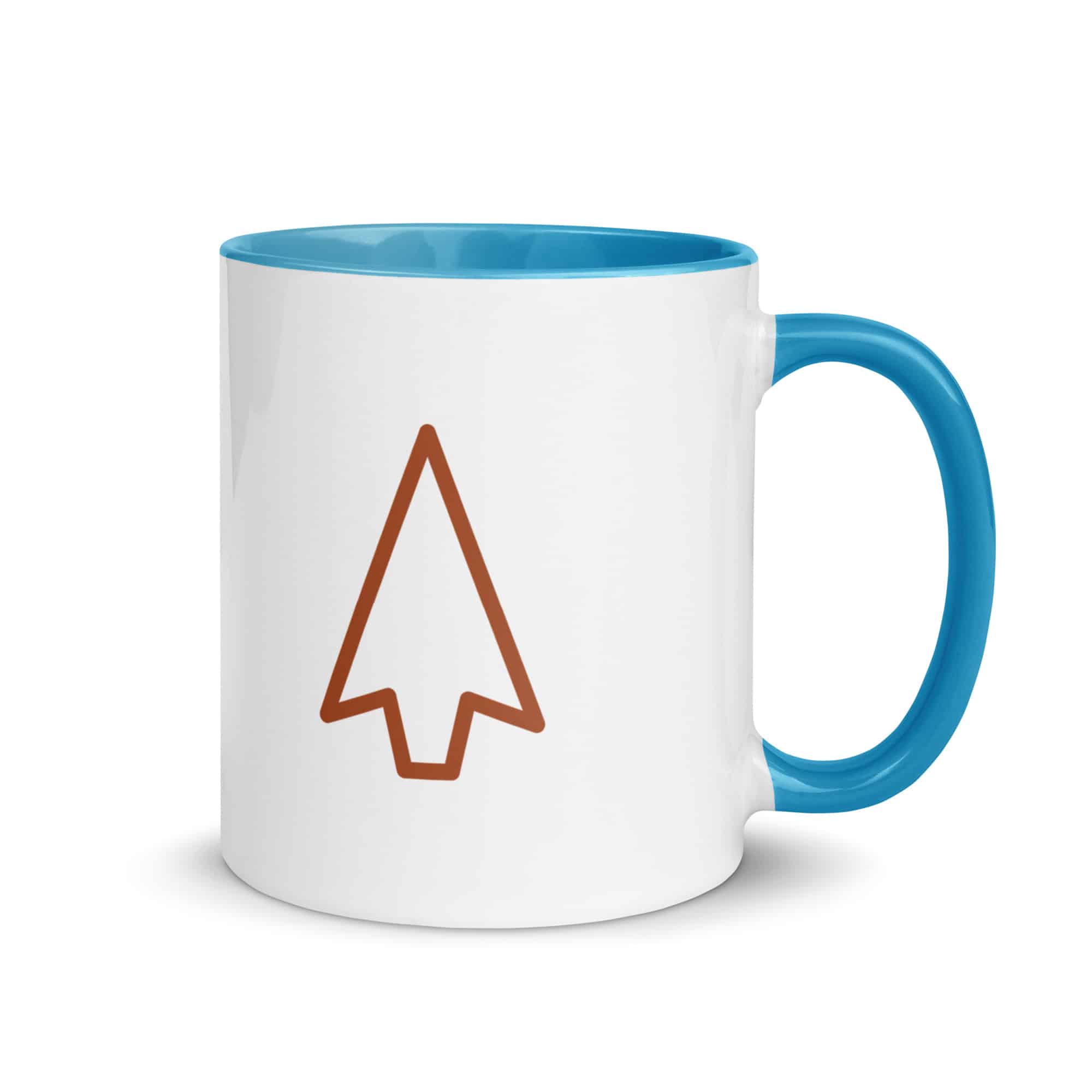 Terracotta Open Arrowhead Color Inside Mug