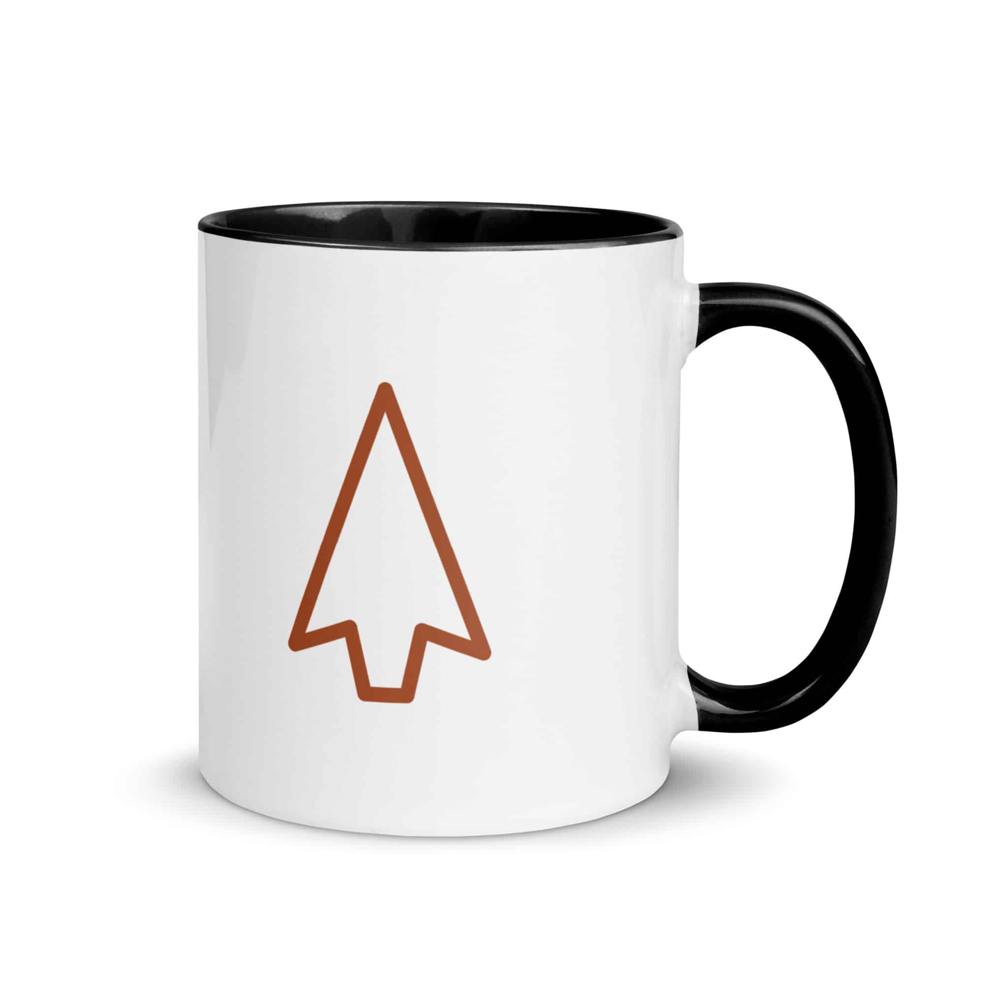 Terracotta Open Arrowhead Color Inside Mug