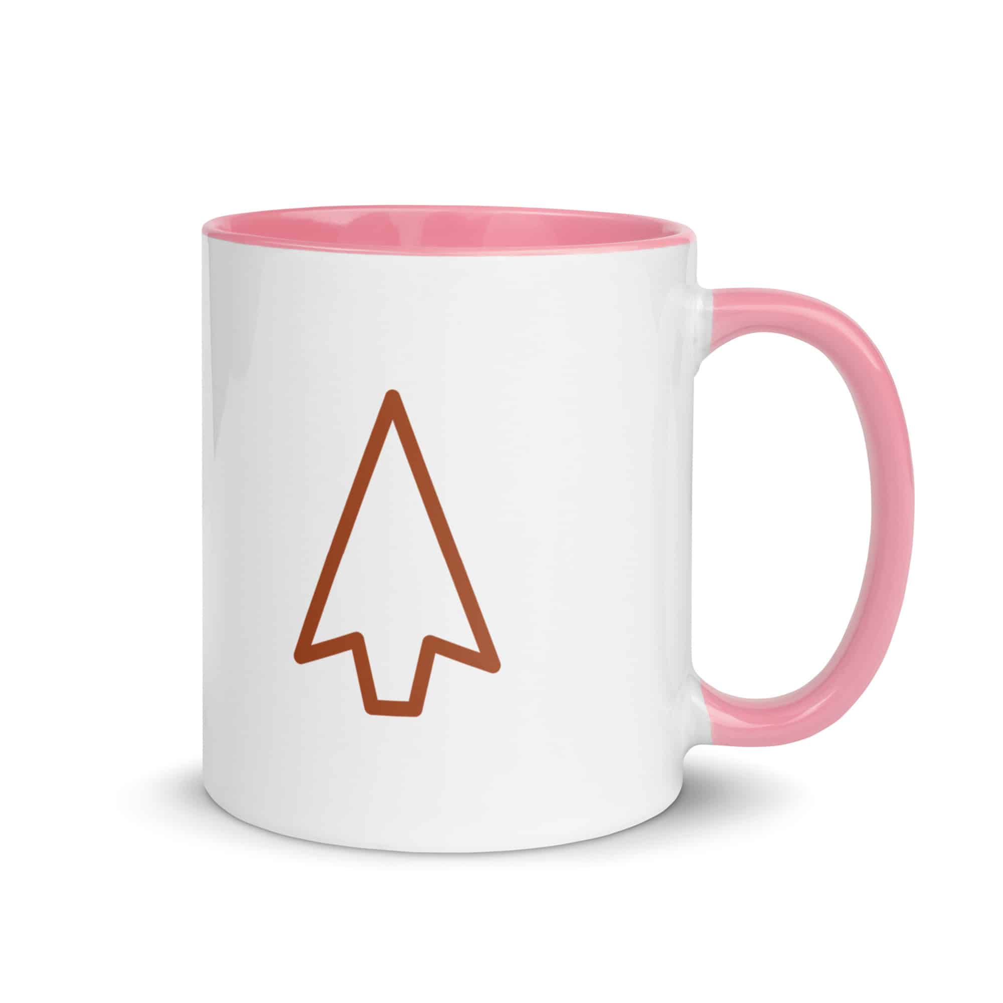 Terracotta Open Arrowhead Color Inside Mug