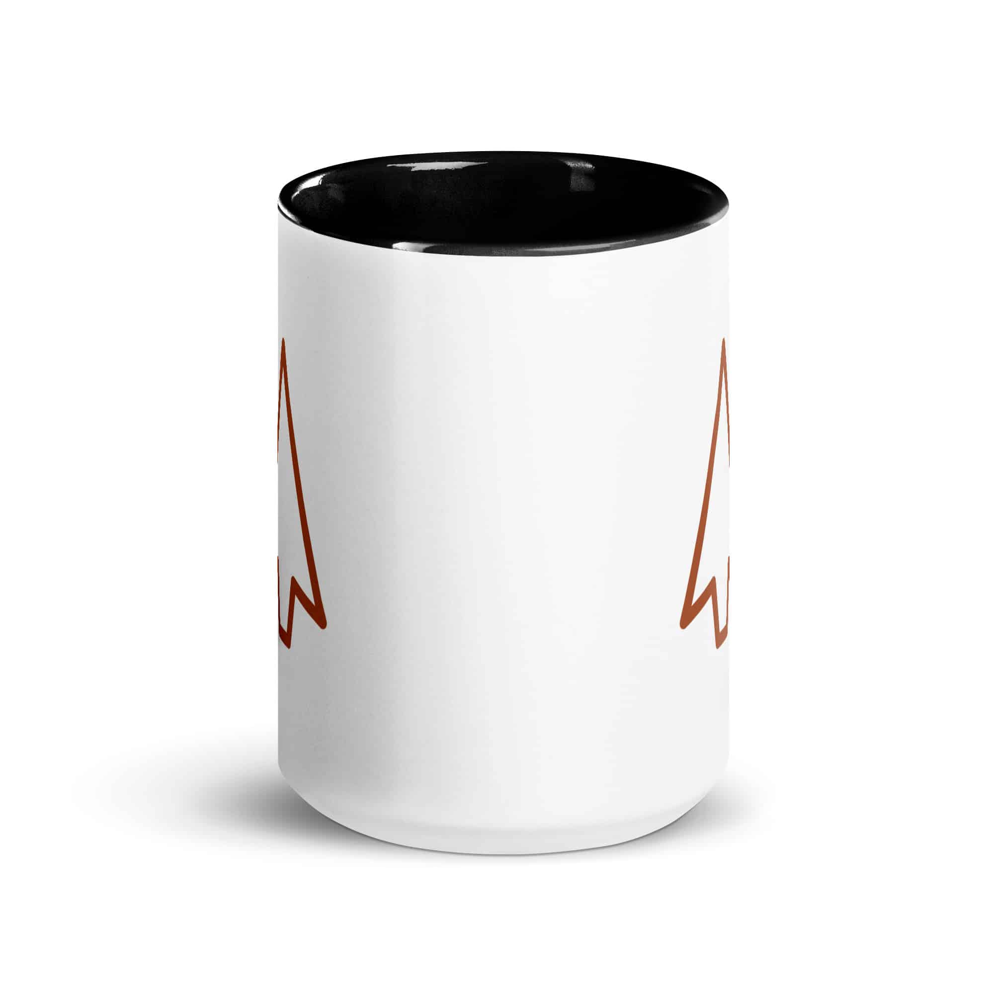 Terracotta Open Arrowhead Color Inside Mug
