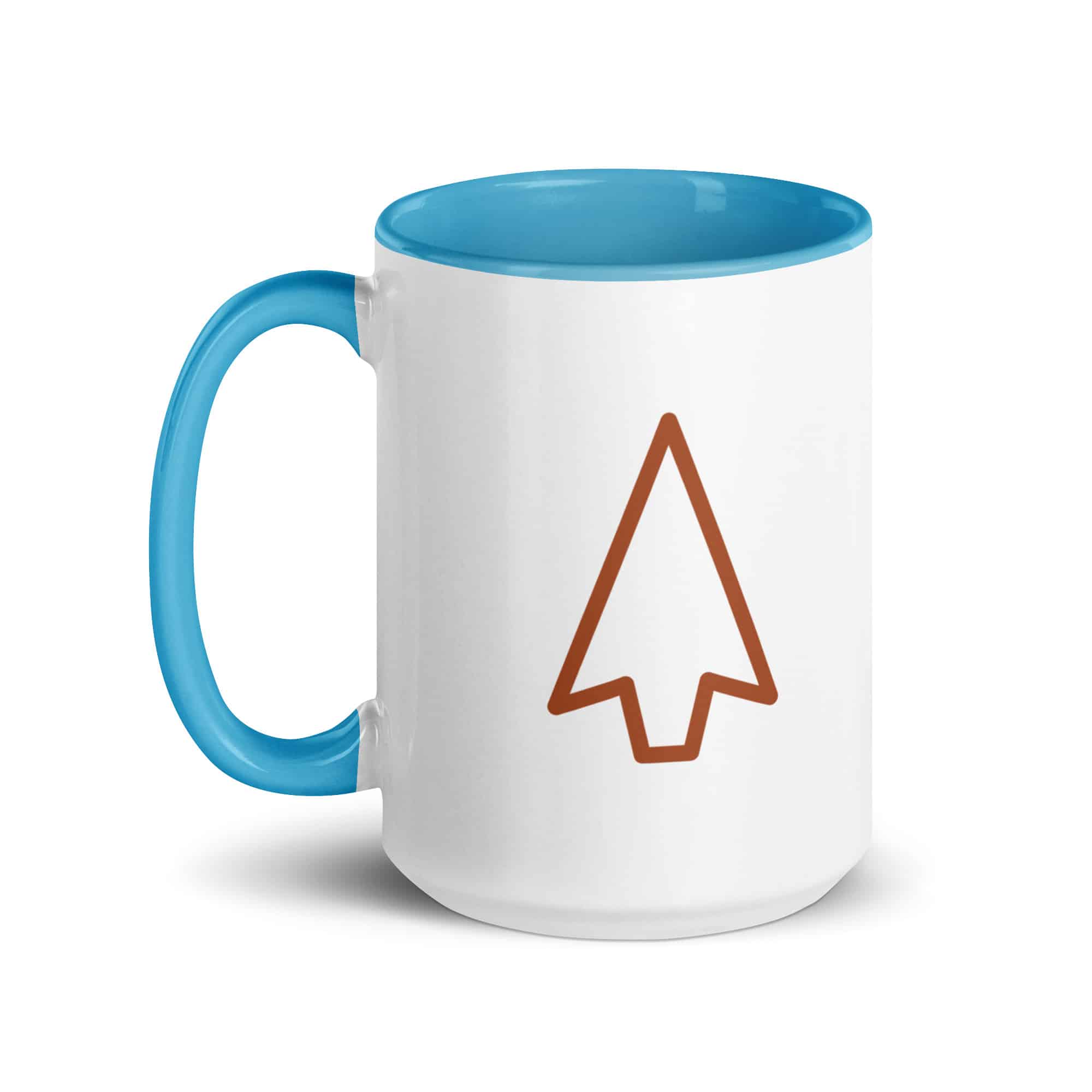 Terracotta Open Arrowhead Color Inside Mug