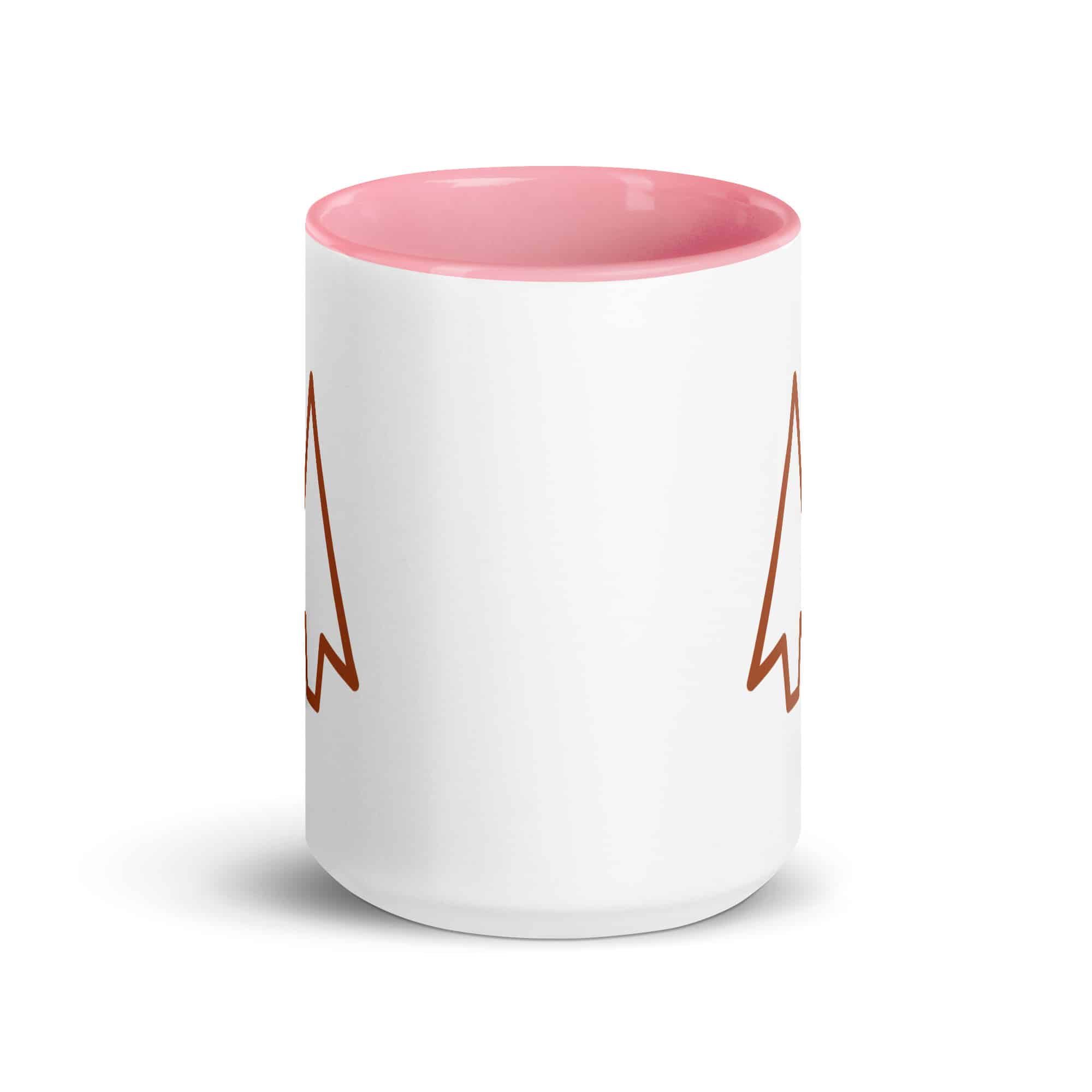 Terracotta Open Arrowhead Color Inside Mug