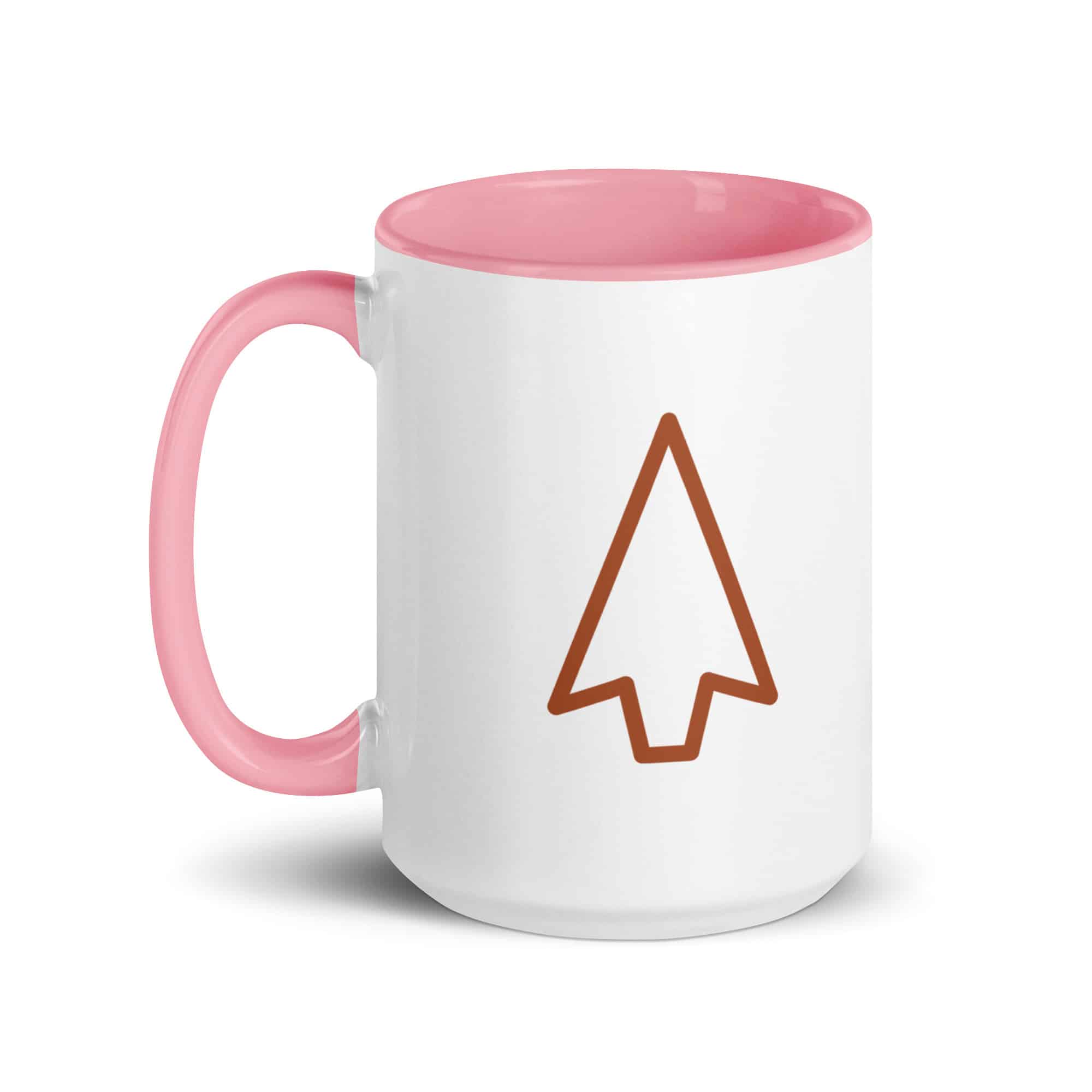 Terracotta Open Arrowhead Color Inside Mug