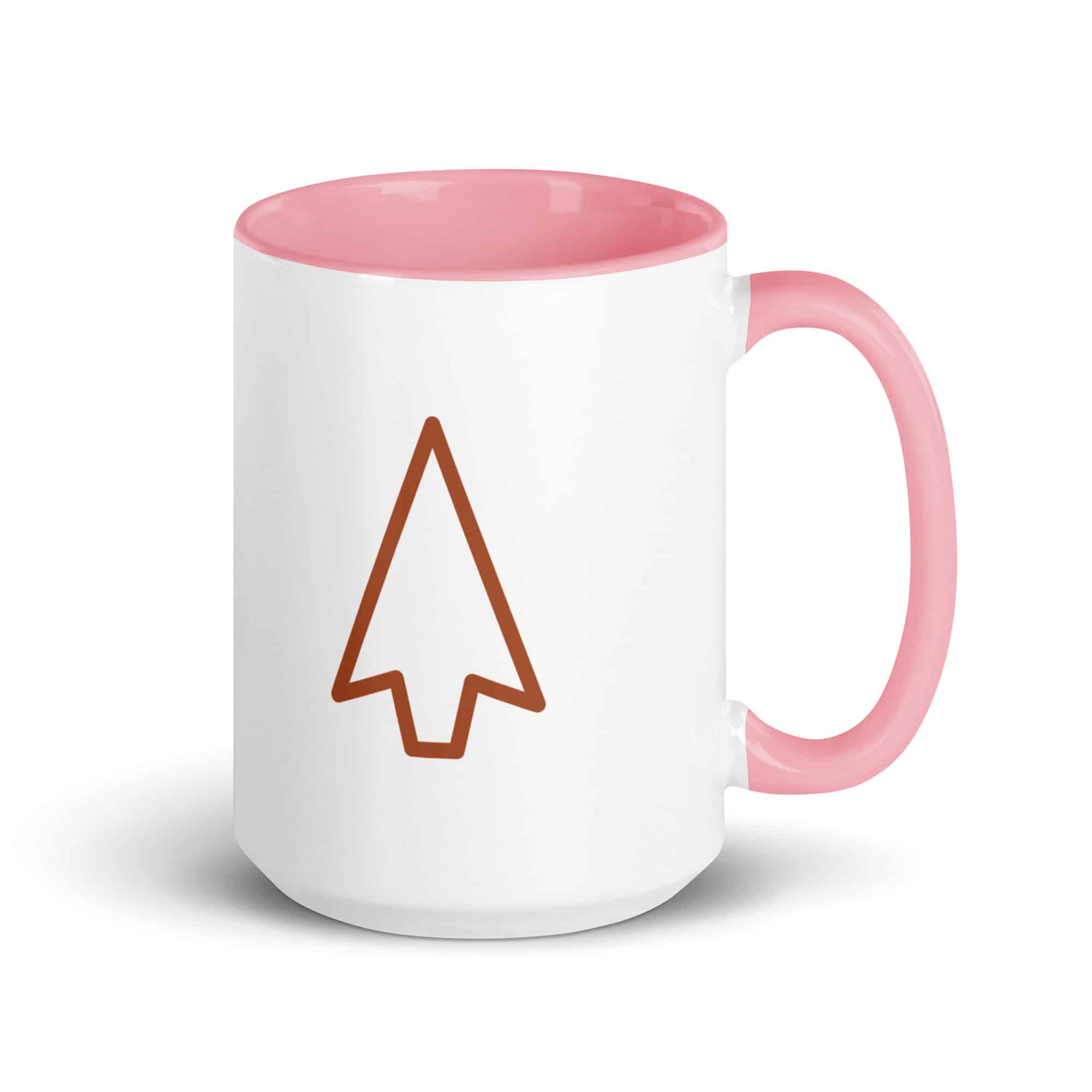 Terracotta Open Arrowhead Color Inside Mug
