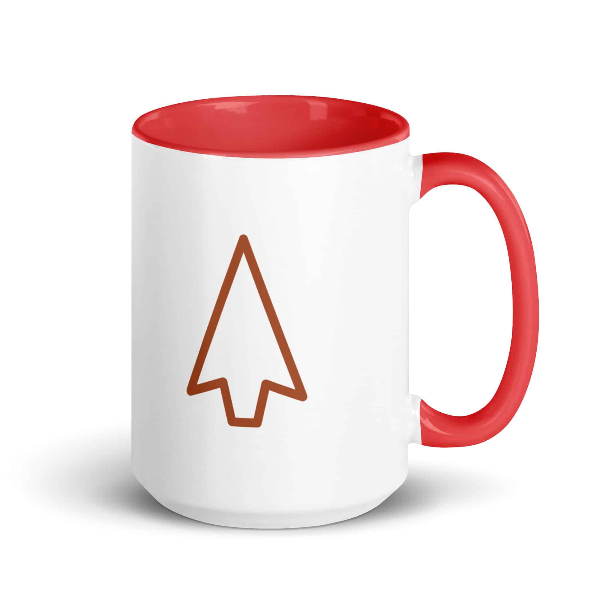 Terracotta Open Arrowhead Color Inside Mug