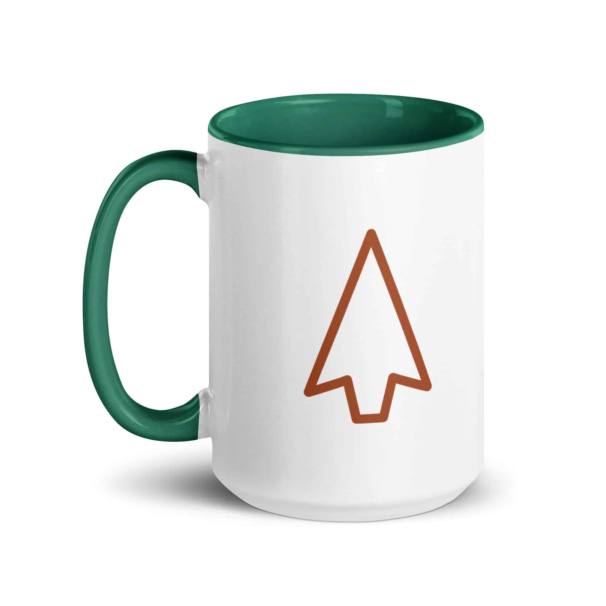 Terracotta Open Arrowhead Color Inside Mug