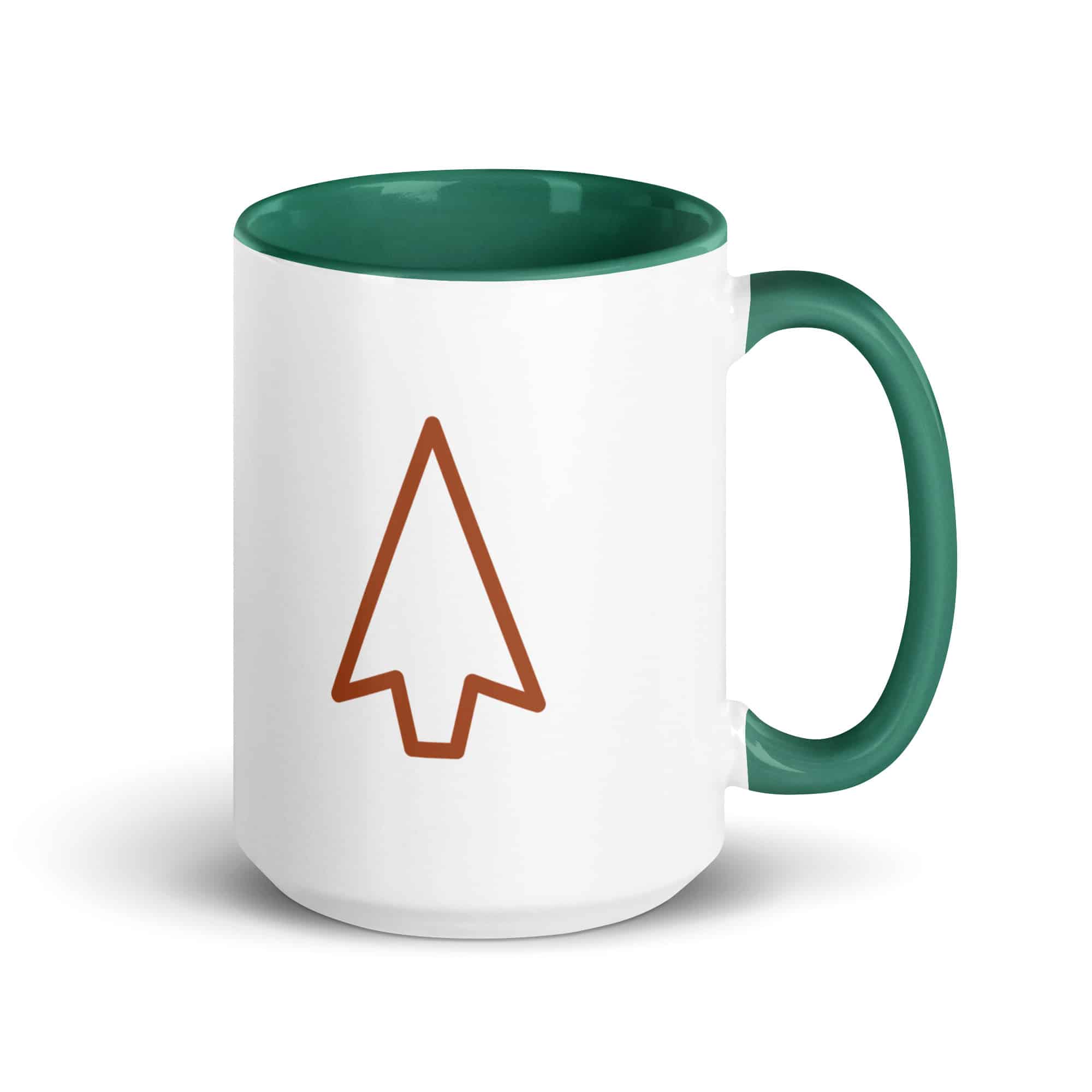 Terracotta Open Arrowhead Color Inside Mug