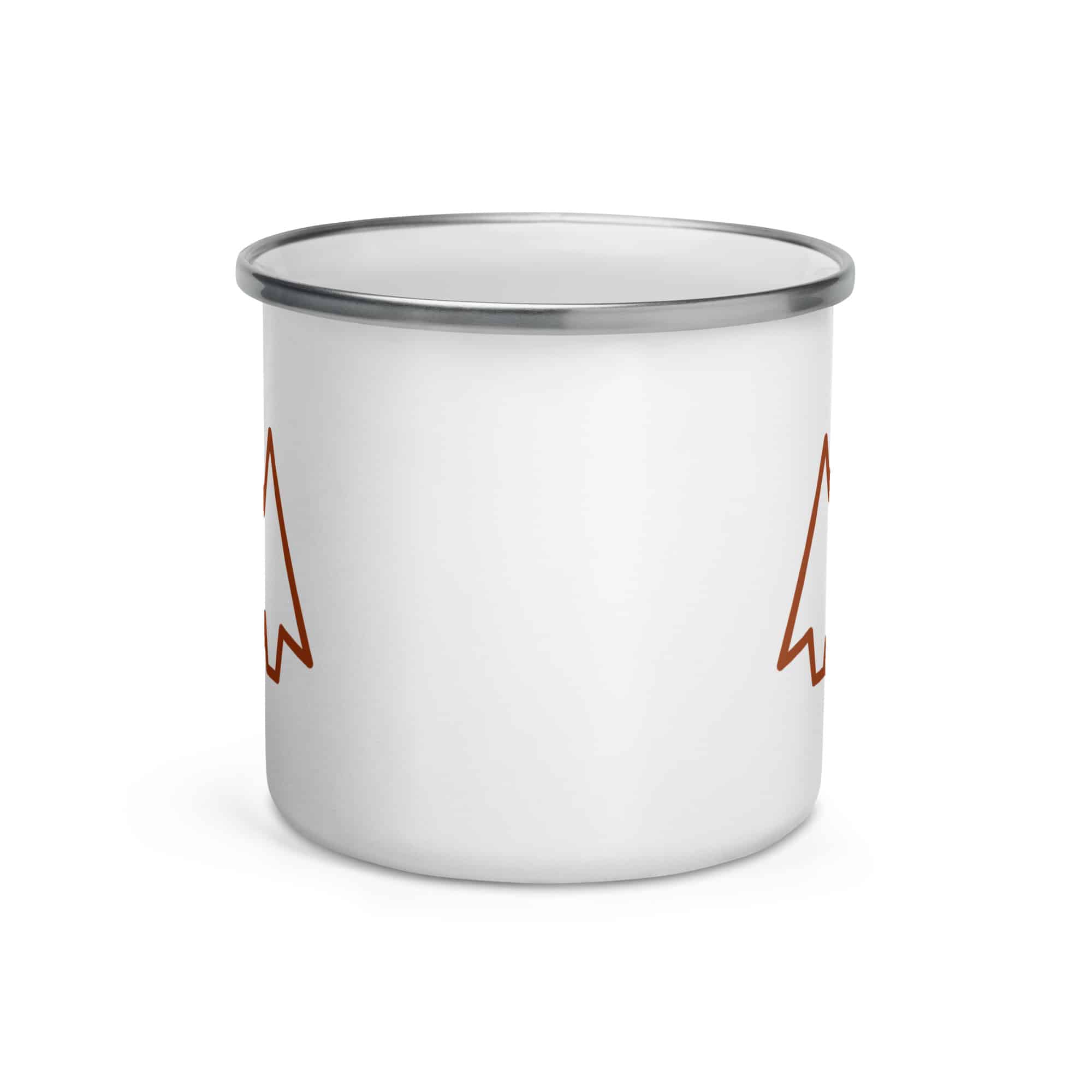 Terracotta Open Arrowhead Enamel Camp Mug