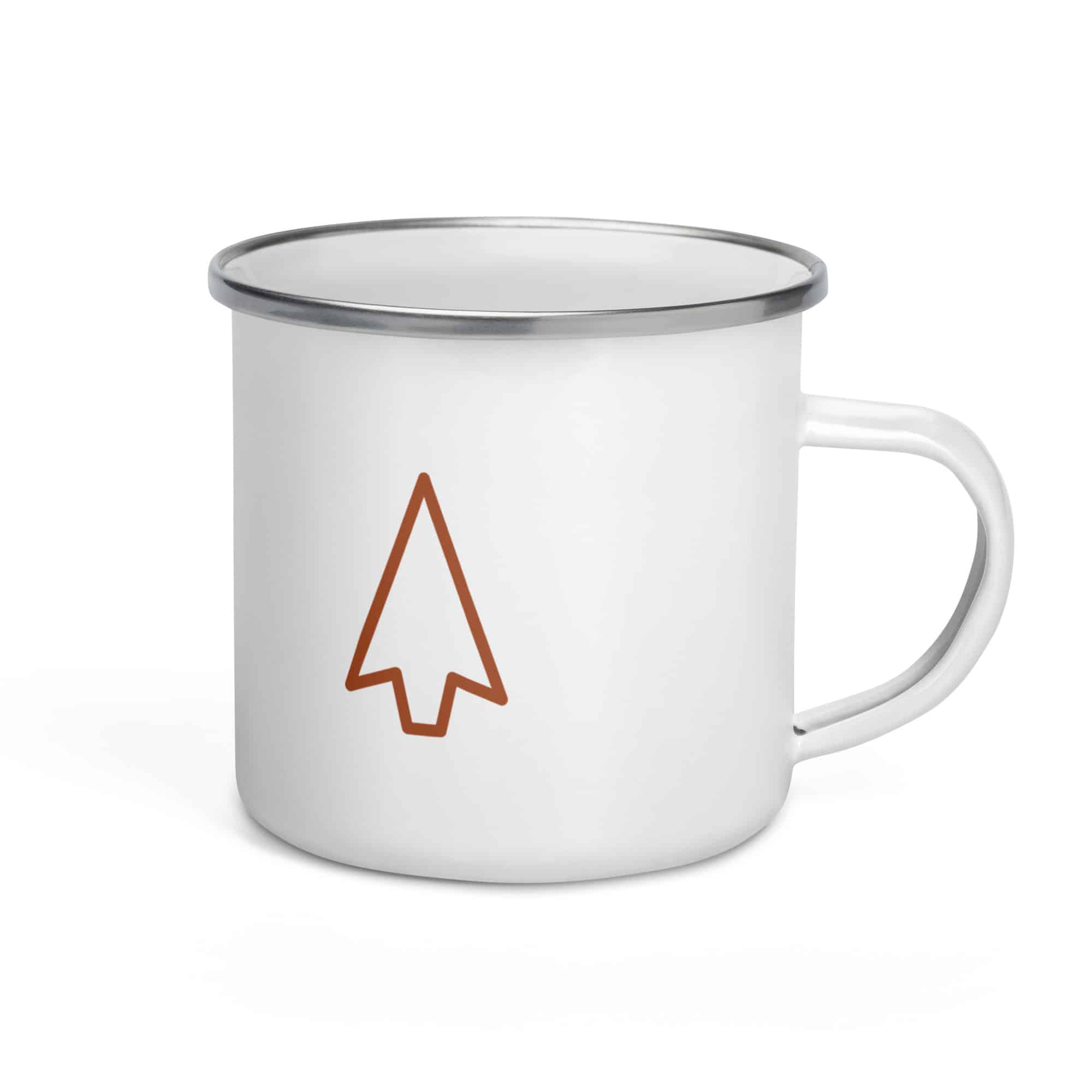 Terracotta Open Arrowhead Enamel Camp Mug