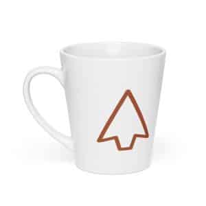 03 Open Arrowhead Terracotta Latte Mug - 12 oz - Main