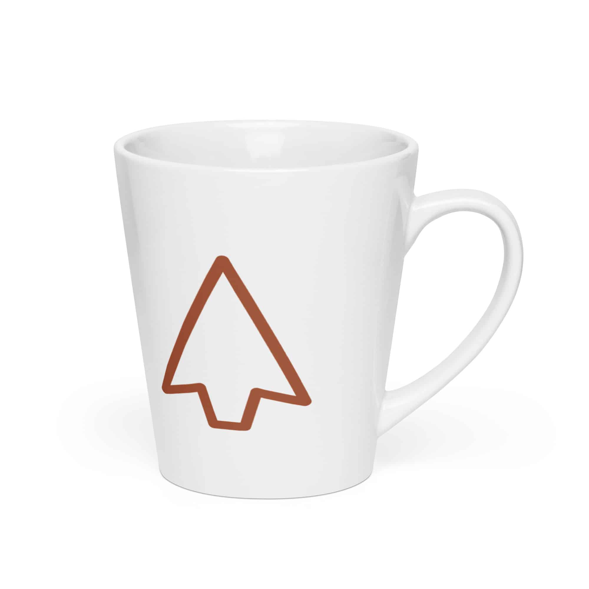Terracotta Open Arrowhead Latte Mug