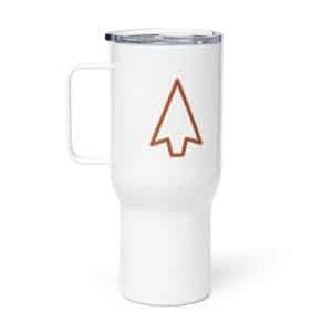 03 Open Arrowhead Terracotta Travel Mug - 25 oz - Main