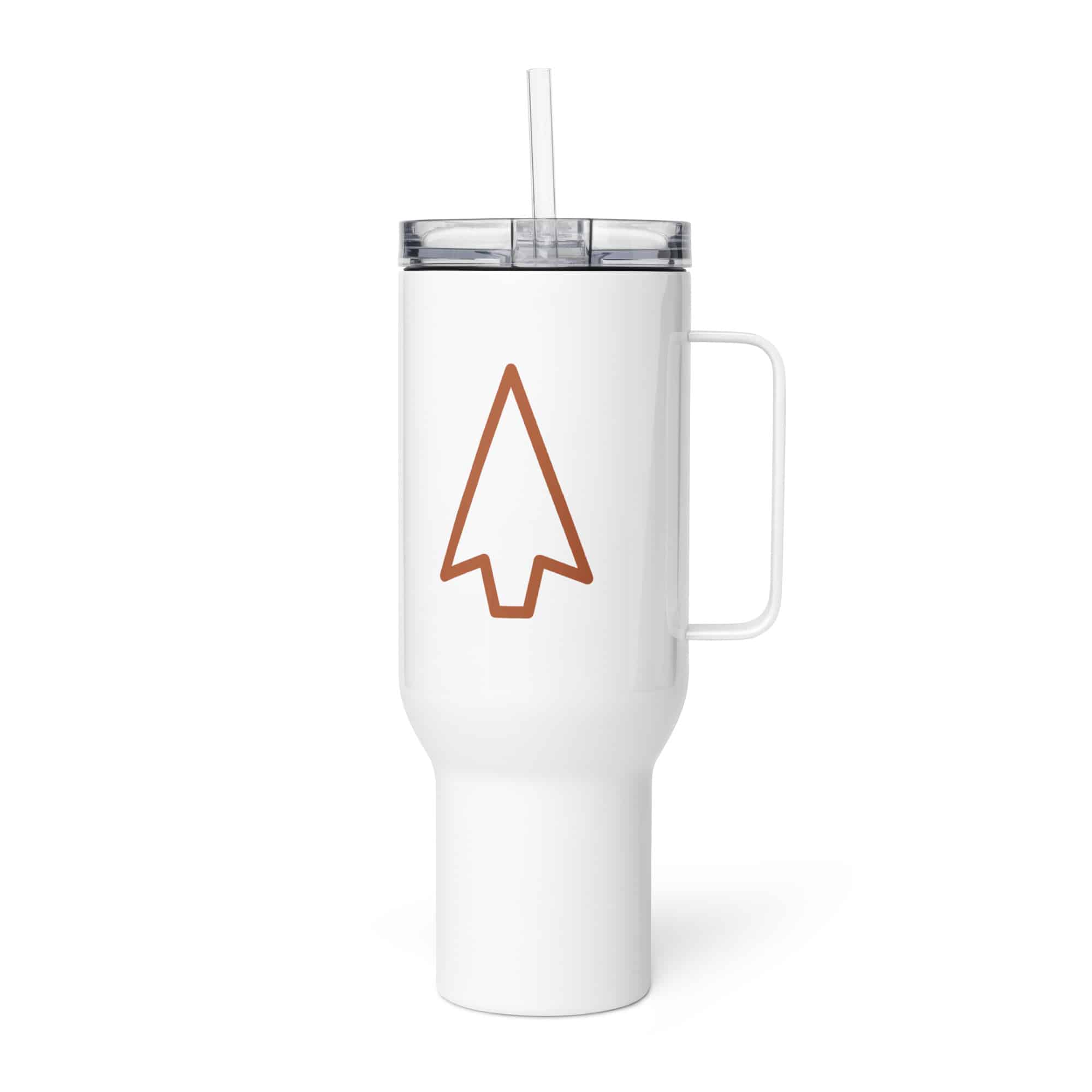 Terracotta Open Arrowhead Travel Mug