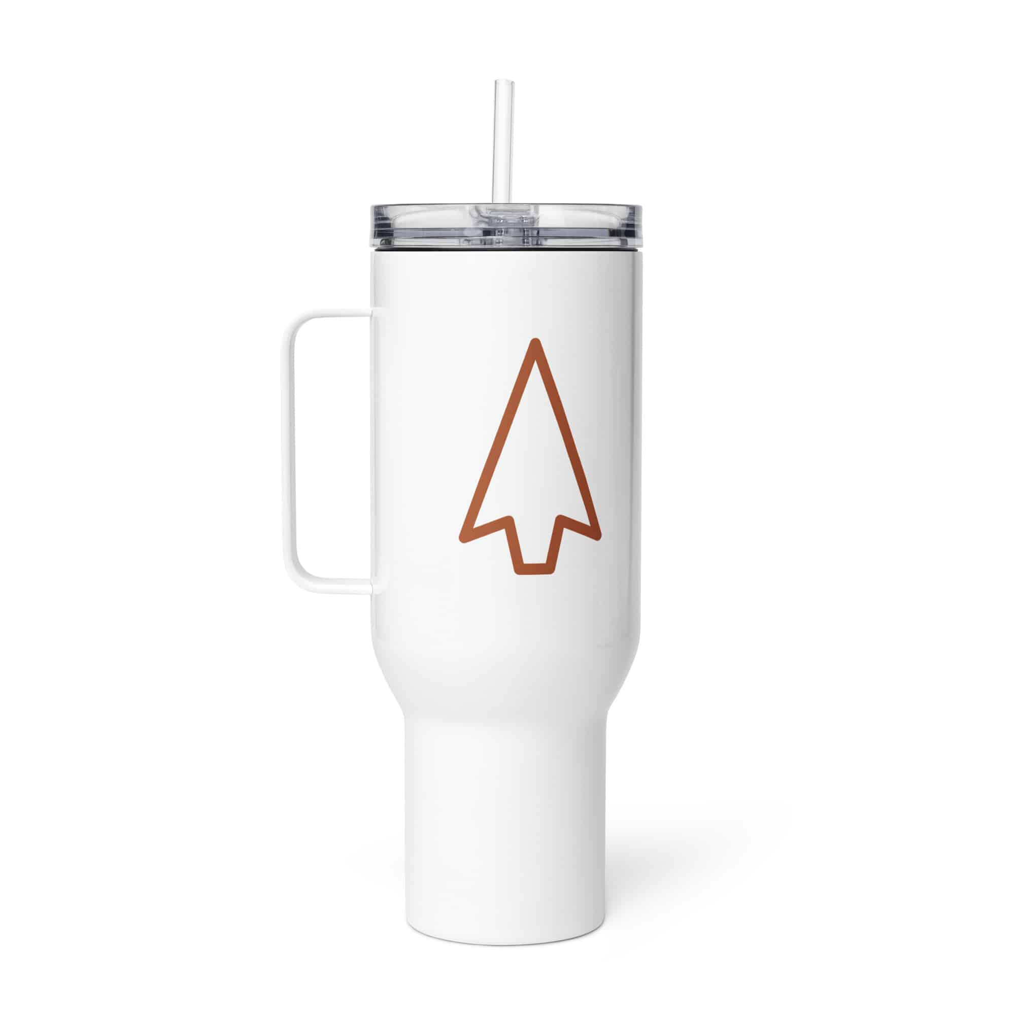 Terracotta Open Arrowhead Travel Mug