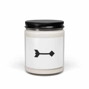 04 Feather Shaft Arrow Black Soy Wax Candle - 9oz - Main