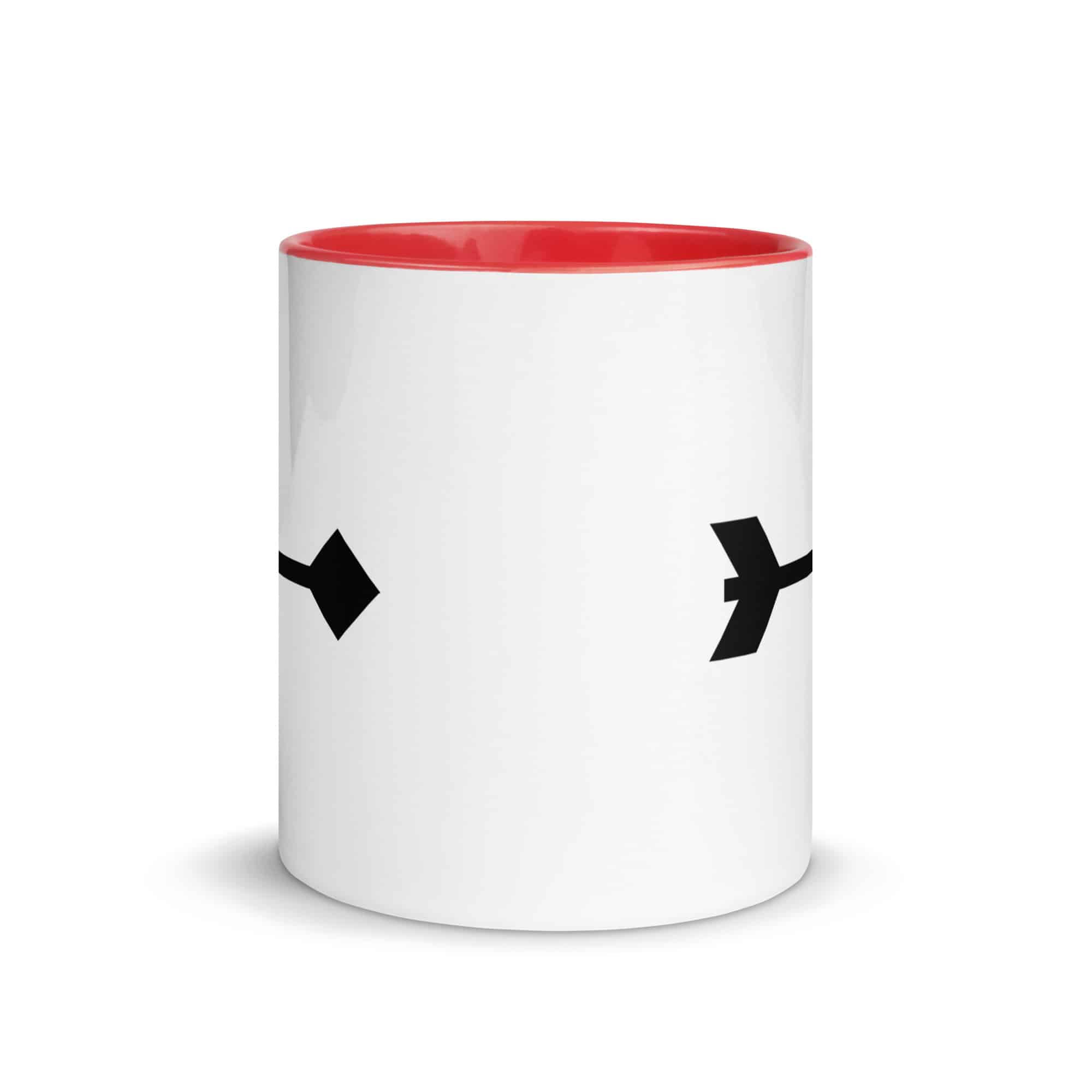 Black Feather Shaft Arrow Color Inside Mug