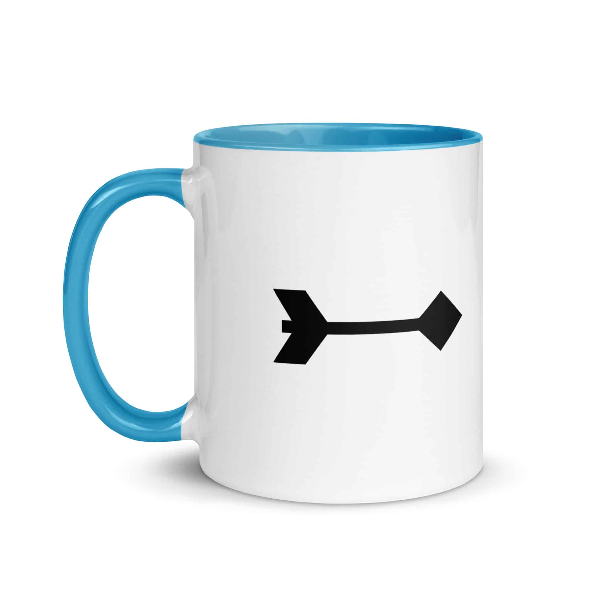 Black Feather Shaft Arrow Color Inside Mug