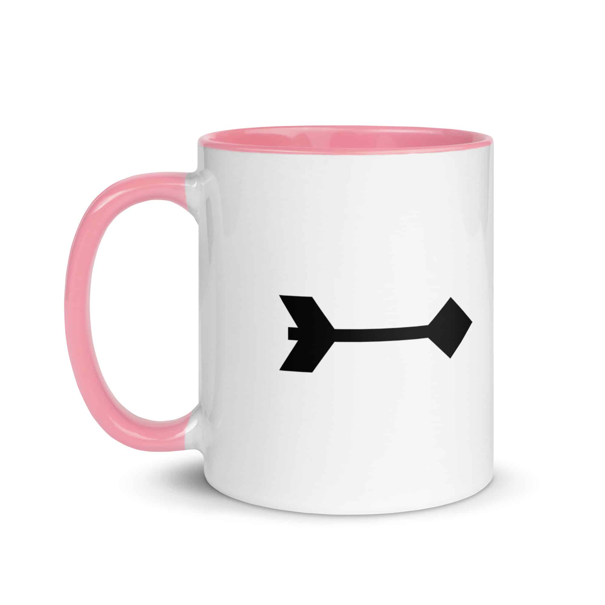 Black Feather Shaft Arrow Color Inside Mug