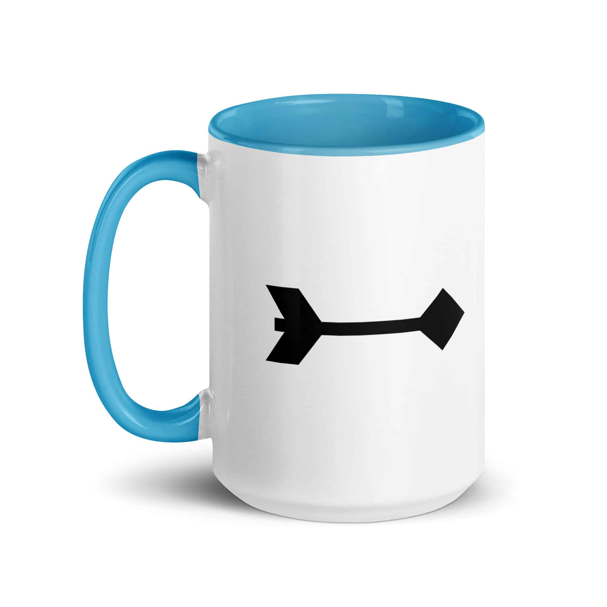Black Feather Shaft Arrow Color Inside Mug