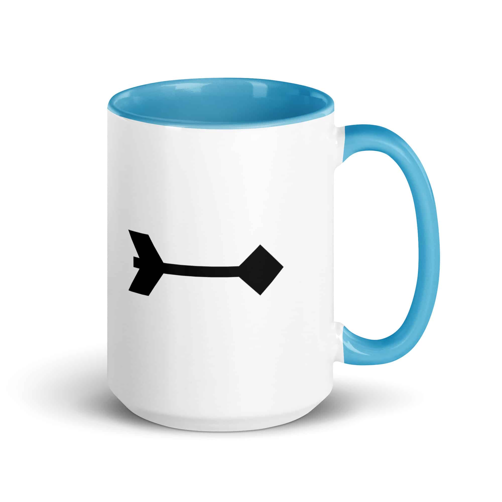Black Feather Shaft Arrow Color Inside Mug